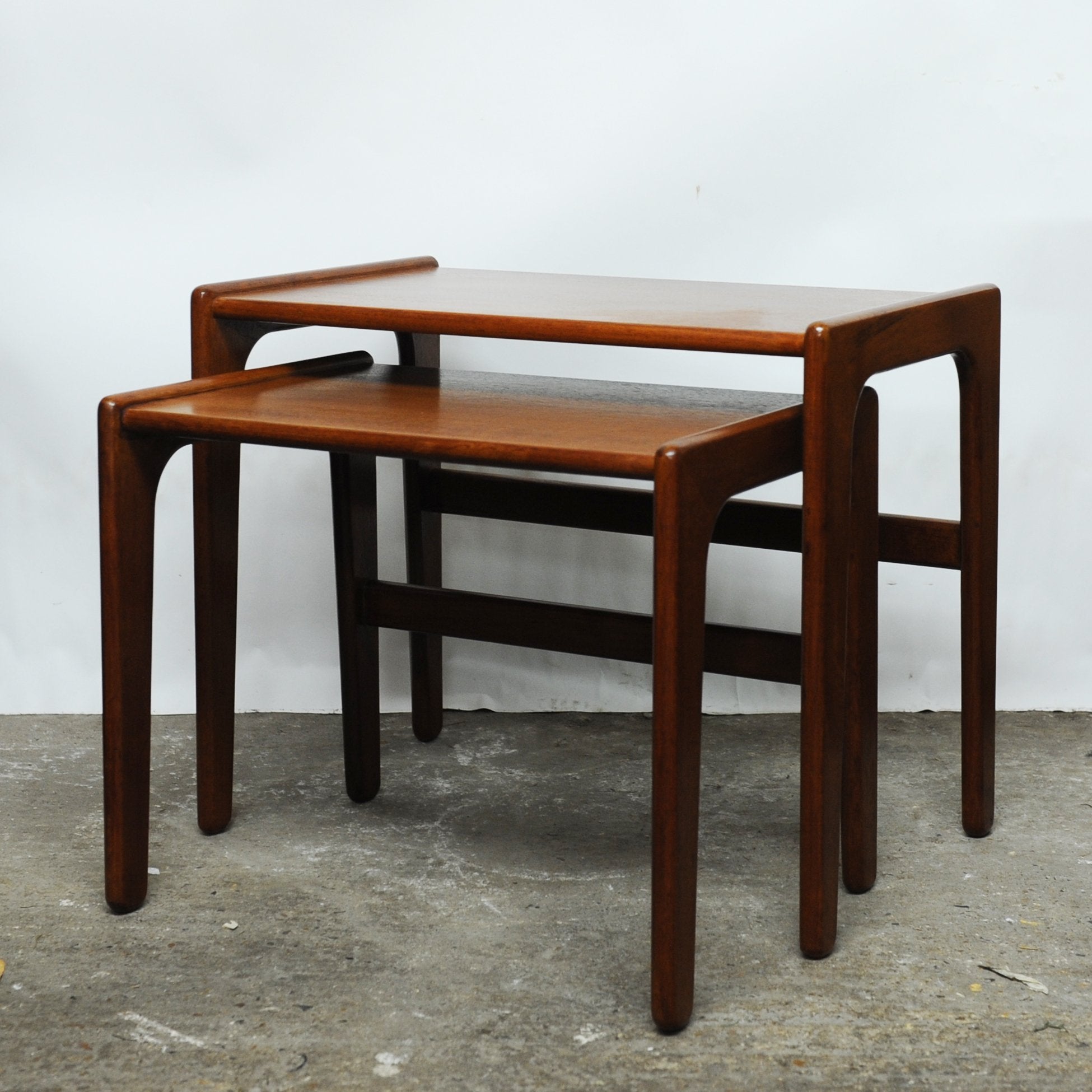 Pair of Danish Teak Nesting Tables, 1960s