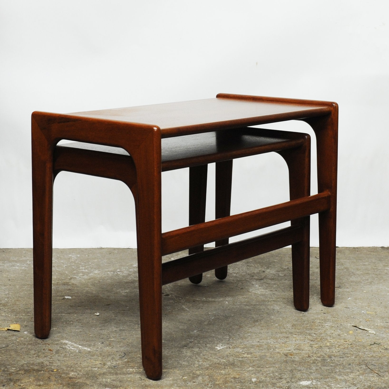 Pair of Danish Teak Nesting Tables, 1960s