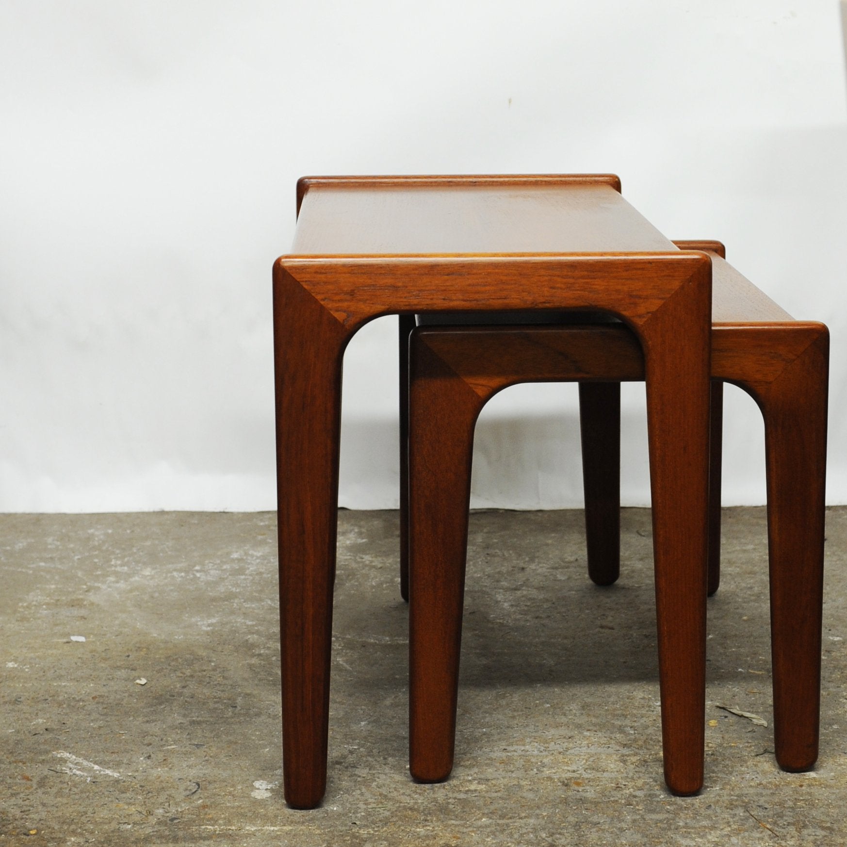 Pair of Danish Teak Nesting Tables, 1960s