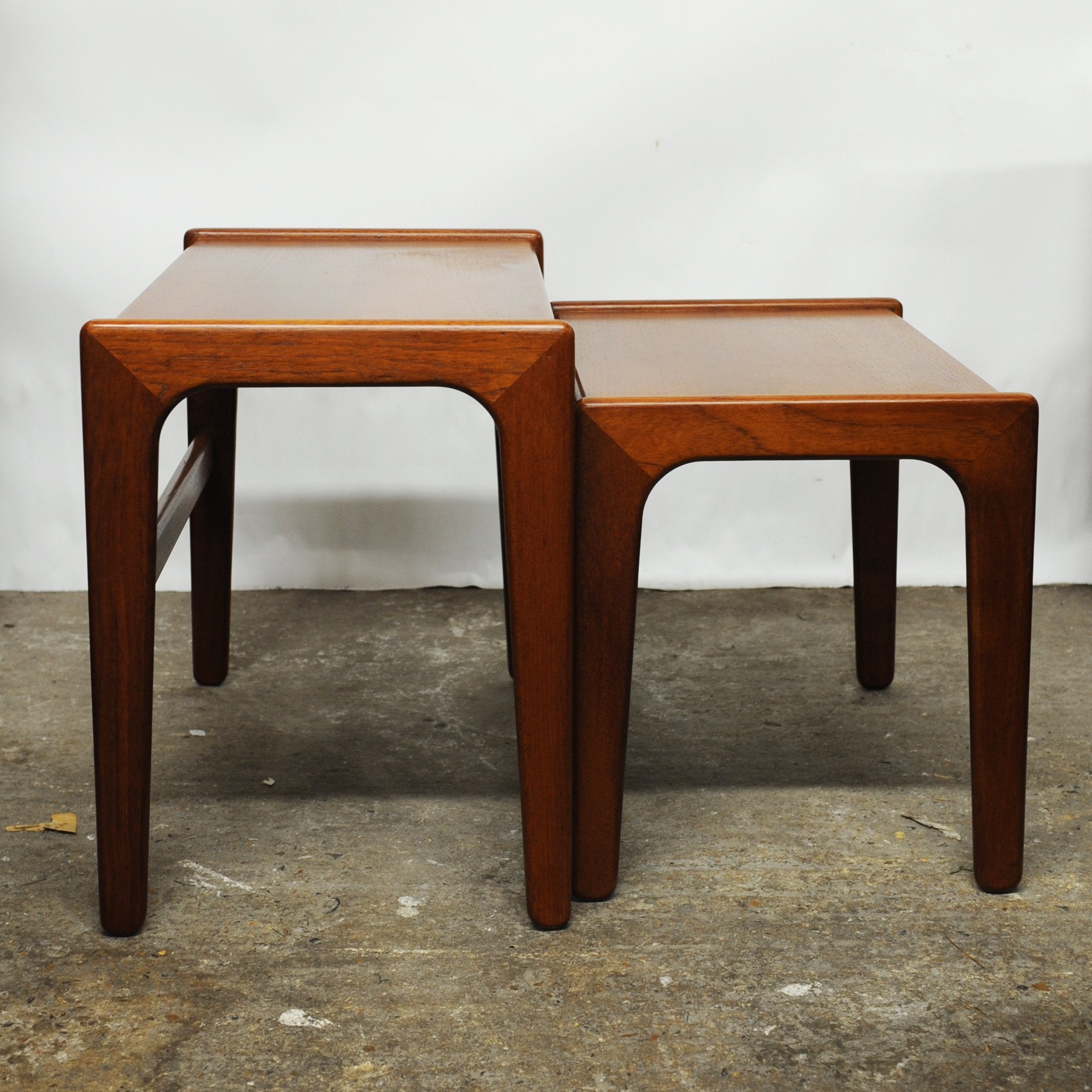 Pair of Danish Teak Nesting Tables, 1960s