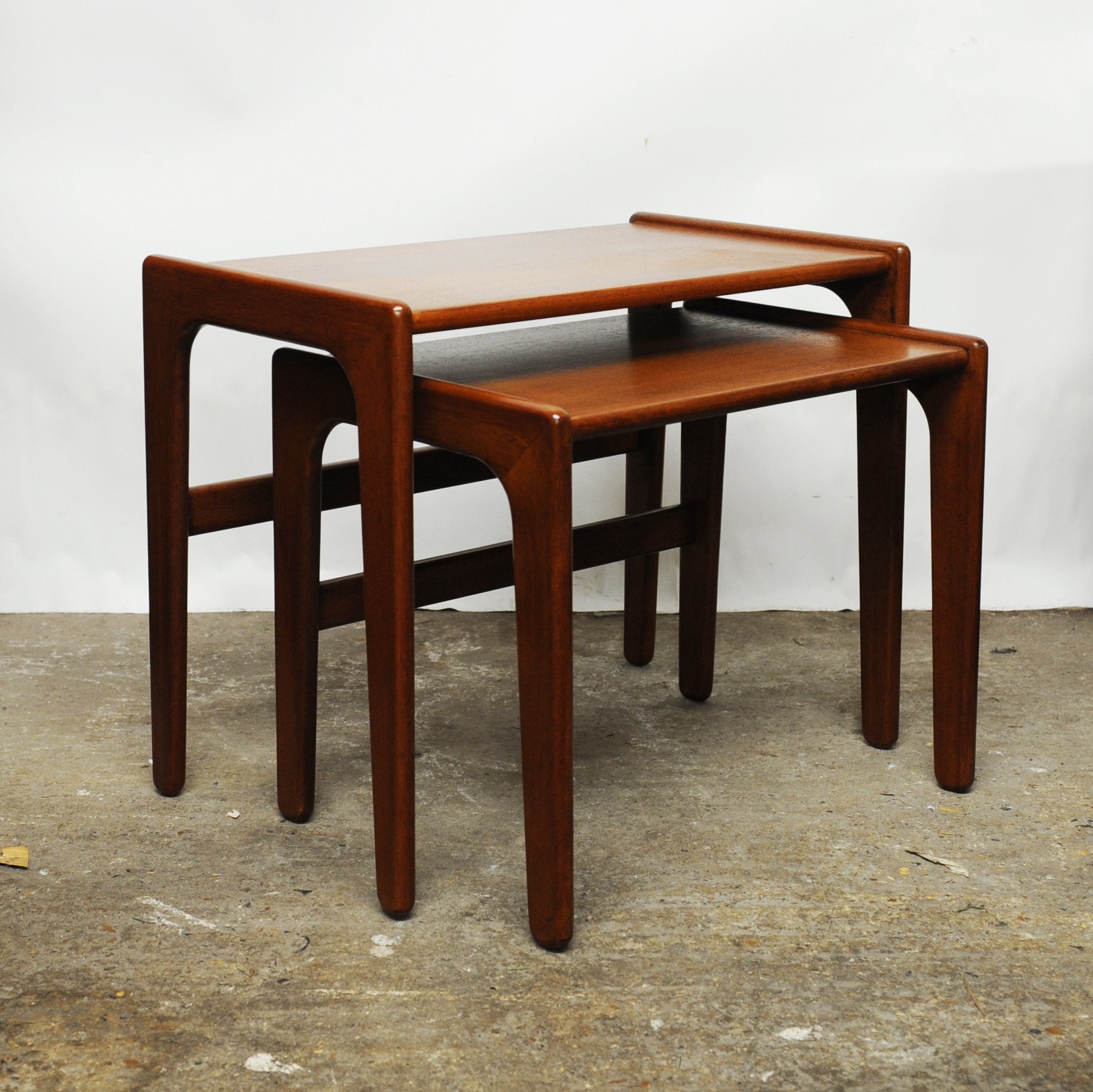 Pair of Danish Teak Nesting Tables, 1960s