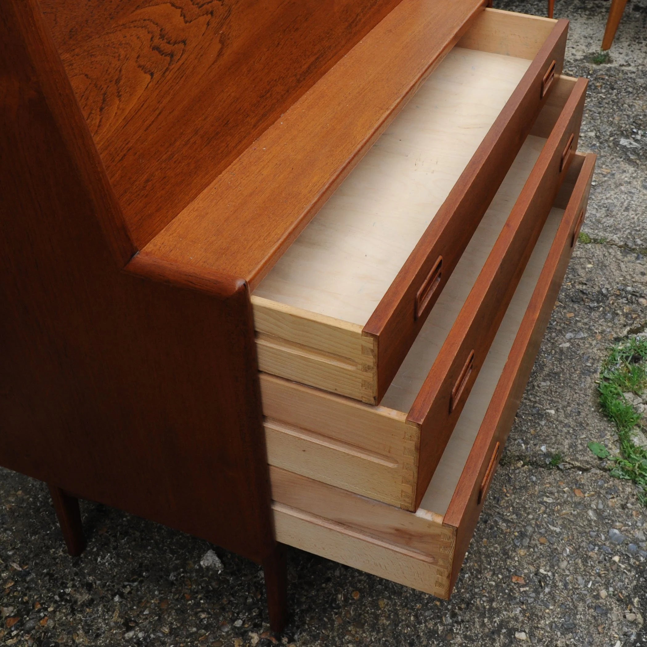 Vintage Danish Bureau/ Desk by Arne Hovmand Olsen for Mogens Kold, 1960s