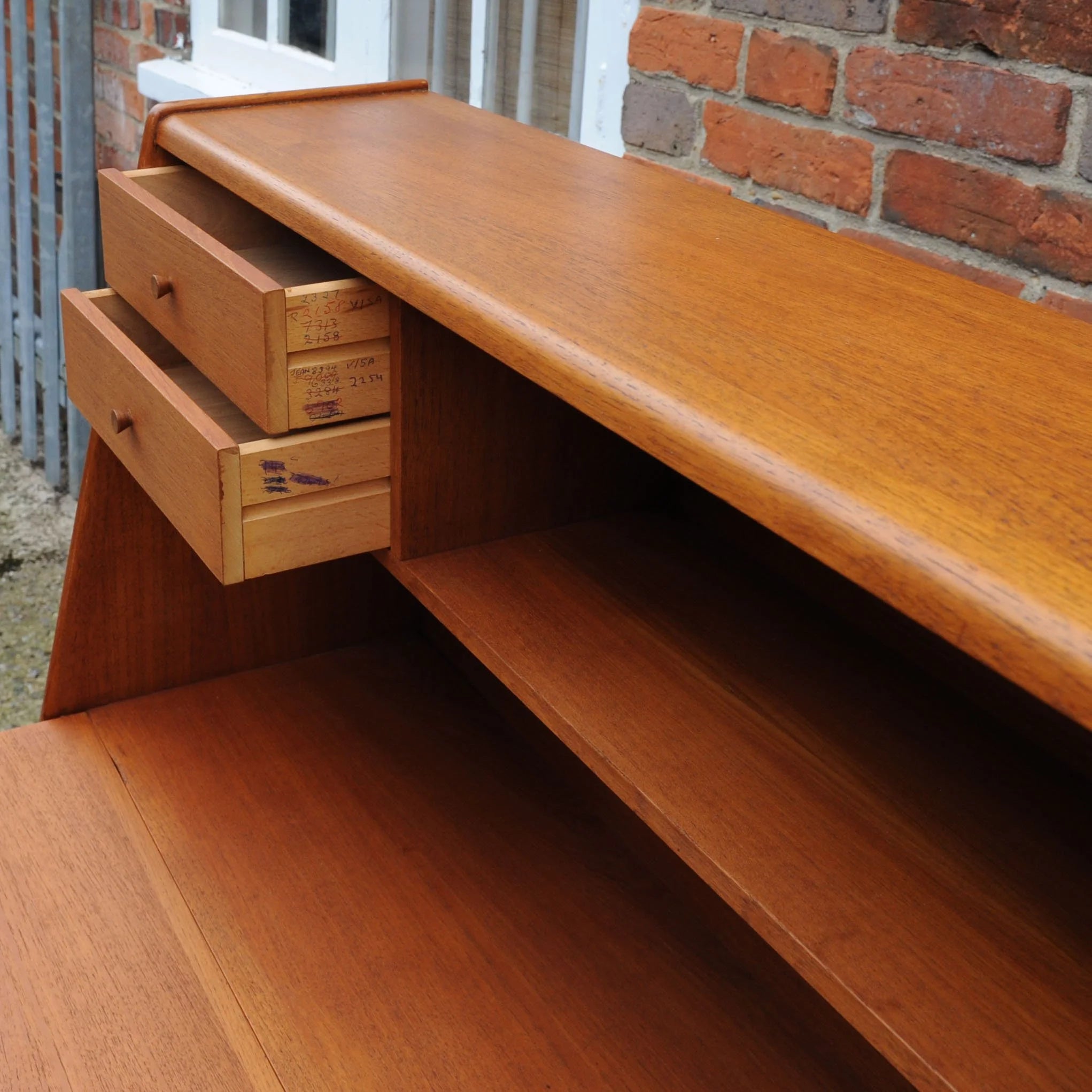 Vintage Danish Bureau/ Desk by Arne Hovmand Olsen for Mogens Kold, 1960s