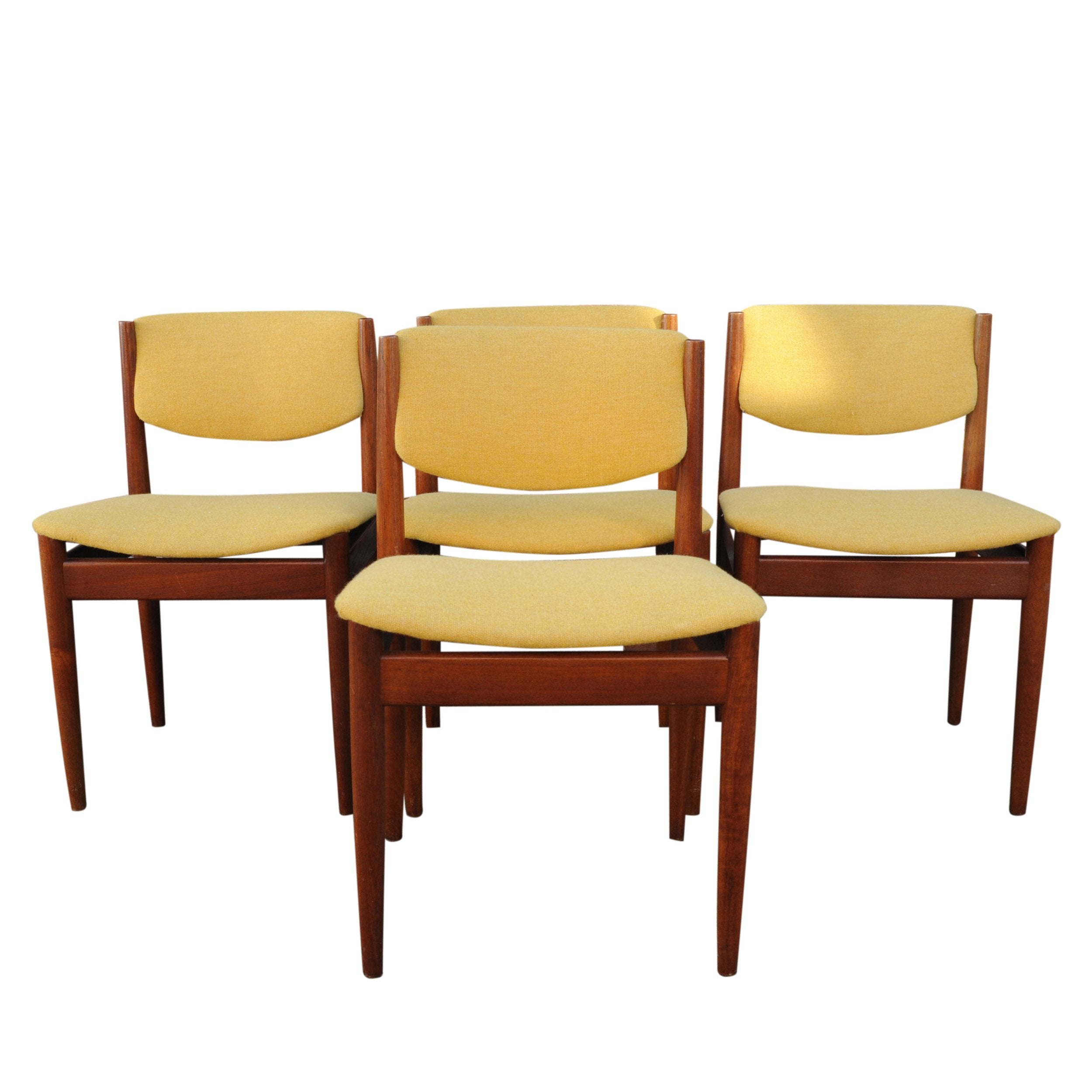 Set of 4 Vintage Danish Dining Chairs by Finn Juhl for France & Søn, 1960s