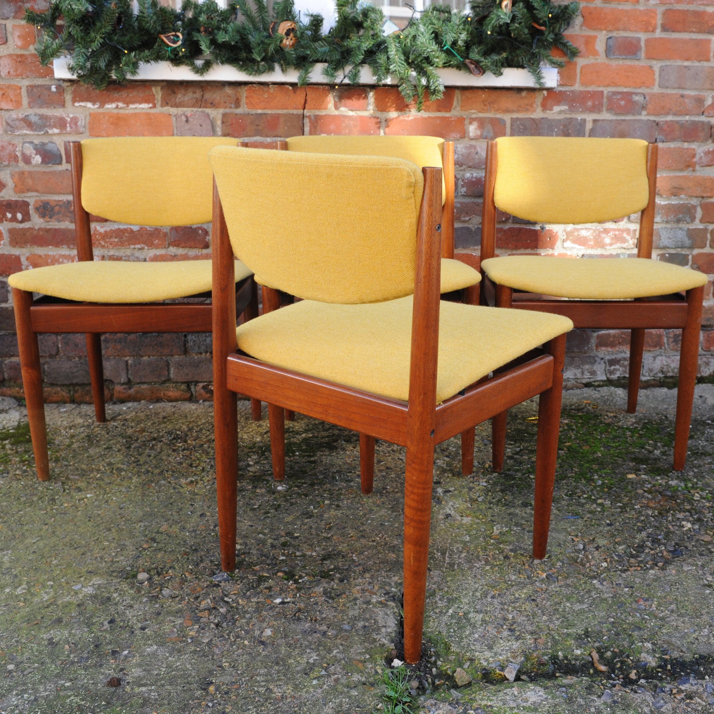 Set of 4 Vintage Danish Dining Chairs by Finn Juhl for France & Søn, 1960s