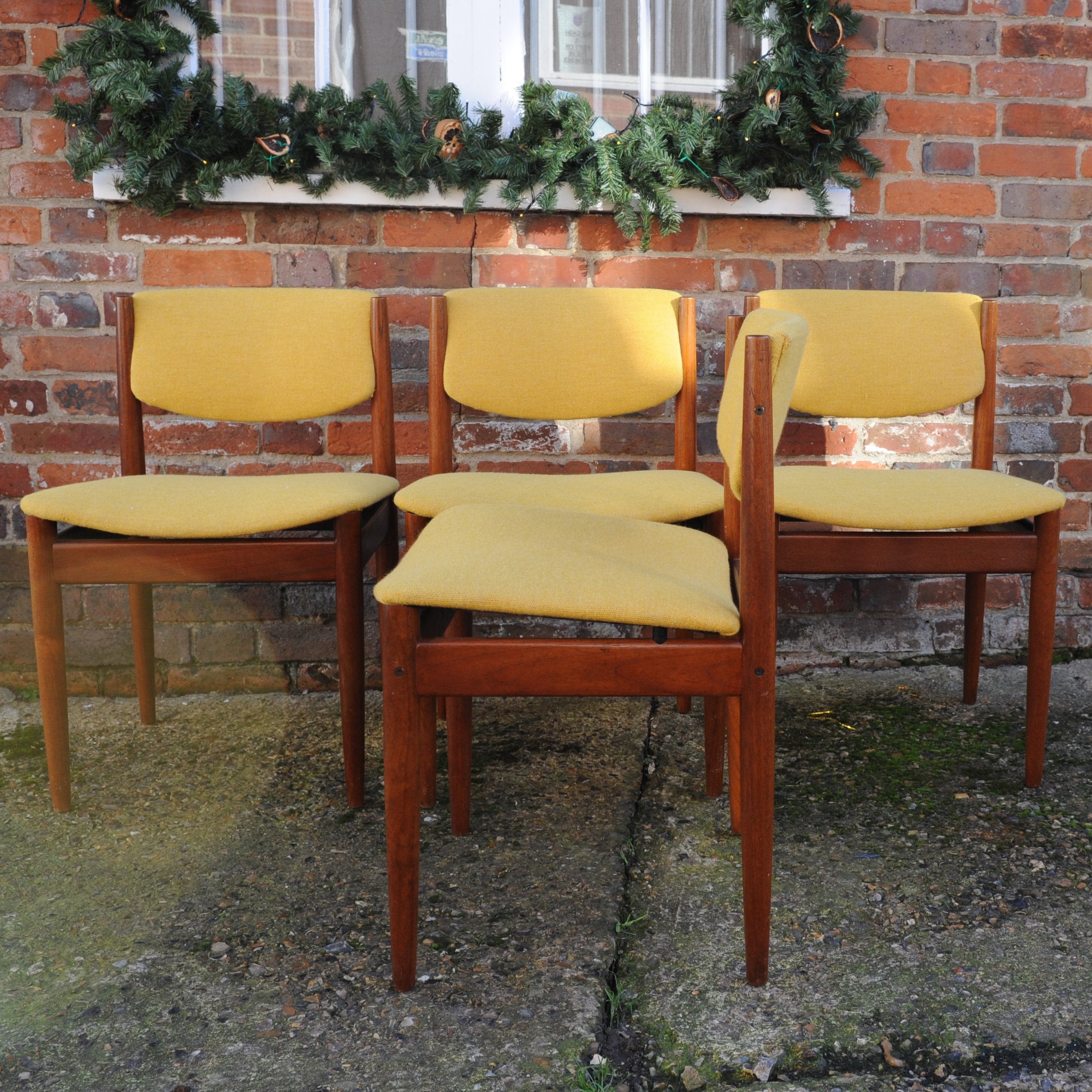 Set of 4 Vintage Danish Dining Chairs by Finn Juhl for France & Søn, 1960s