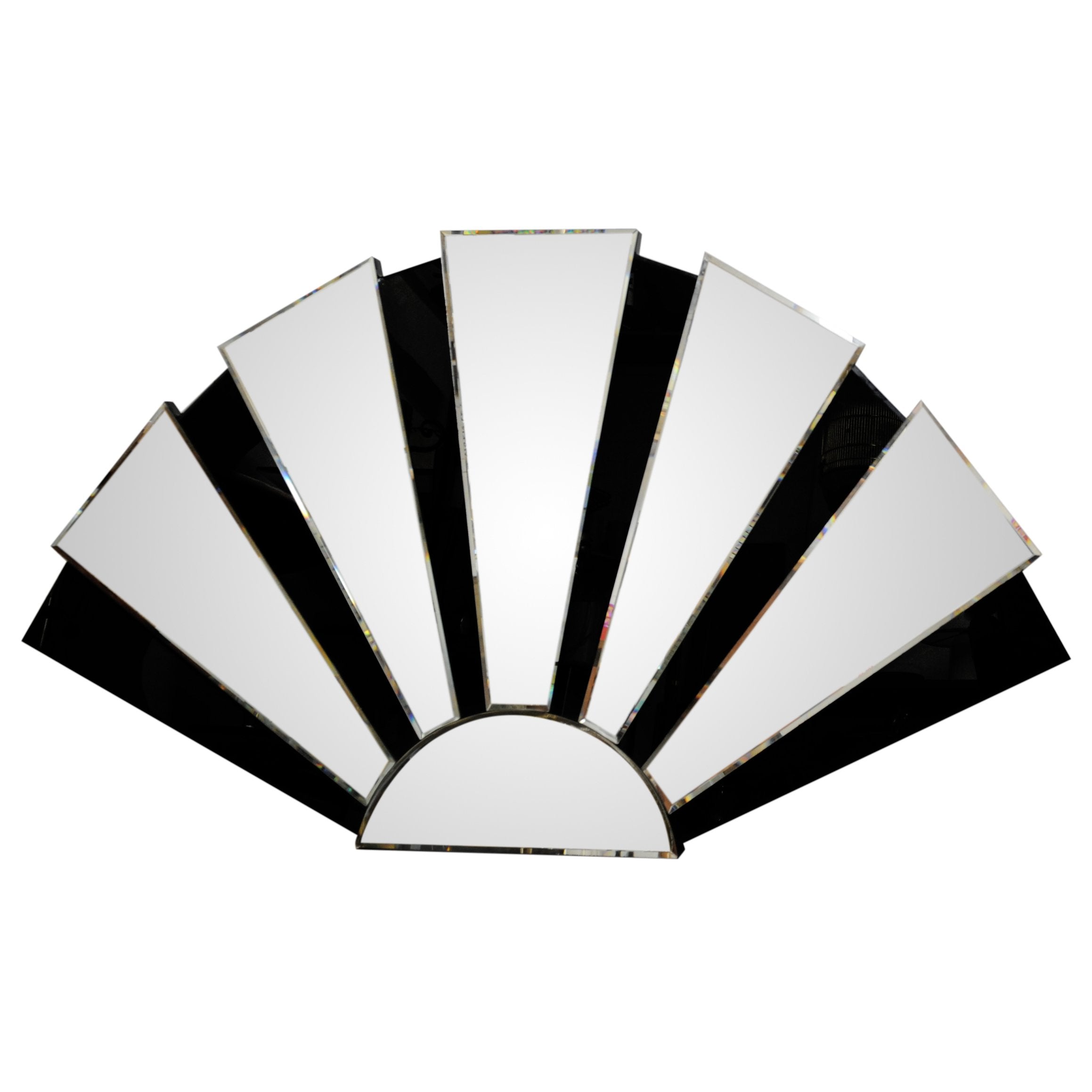 Deco Style Fan Wall Mirror, 1990s