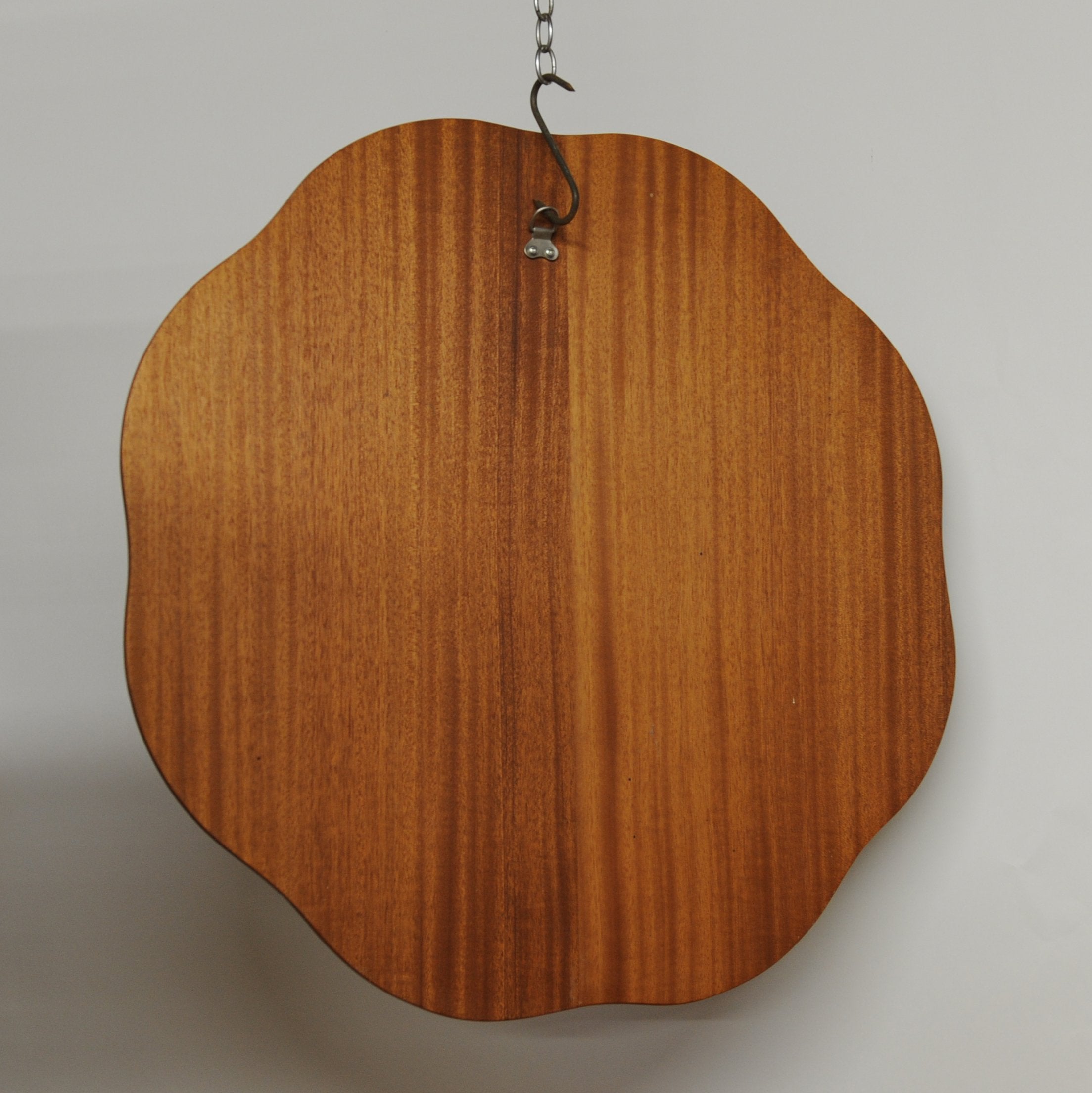 Teak Flower/ Wavy Shaped Wall Mirror. 1970s