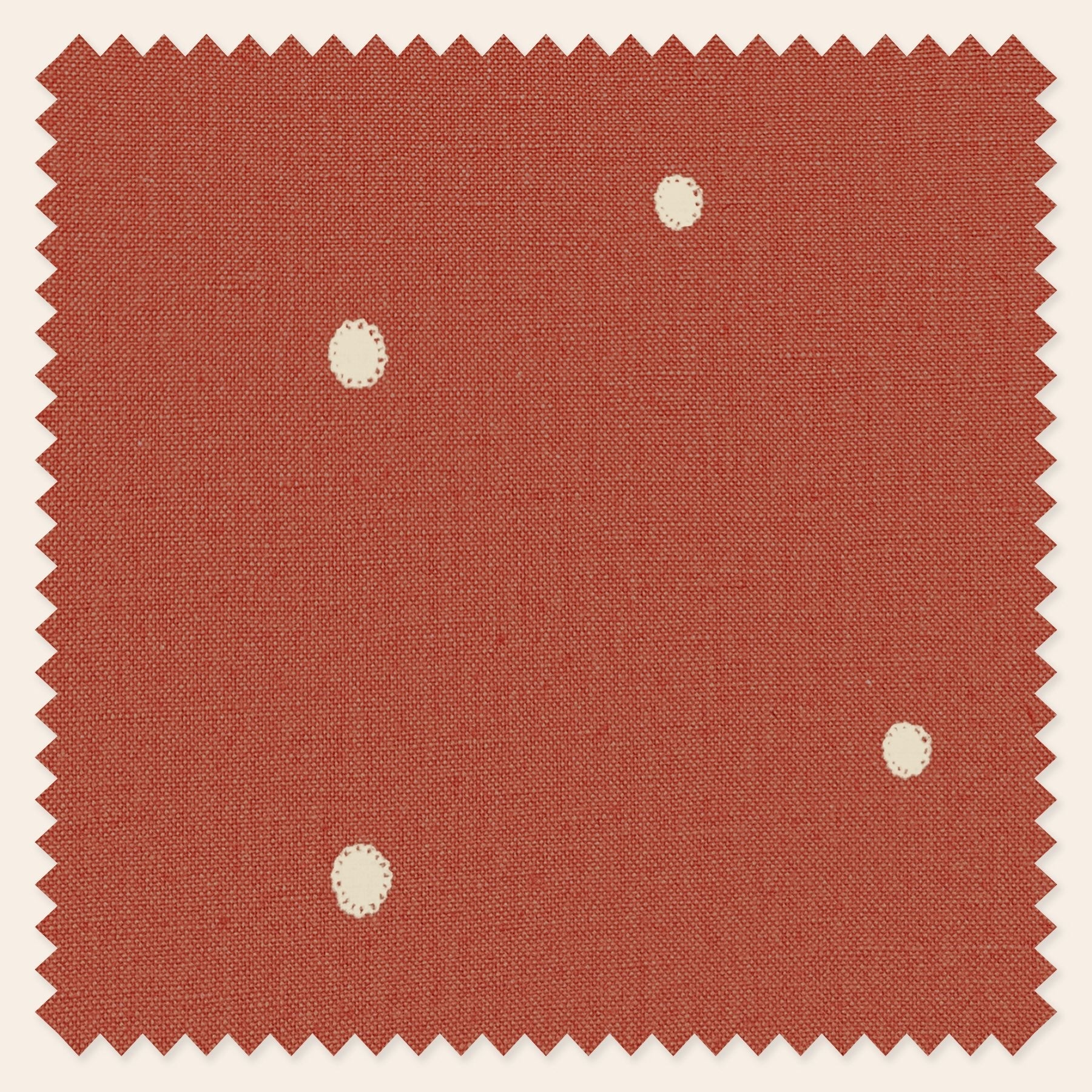 Dolce Daisies Fabric, Red Velvet, Sample