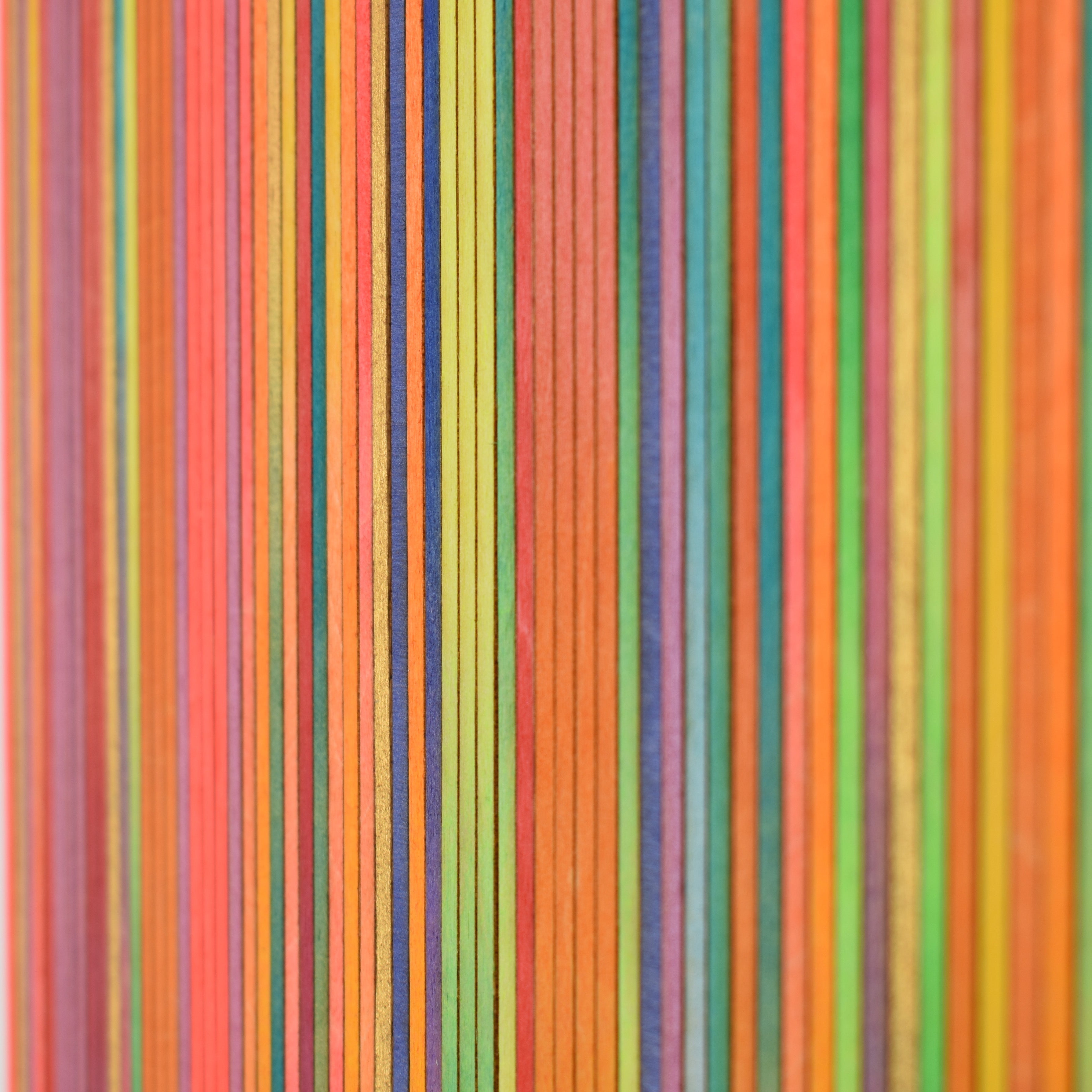 Irregular Narrow Stripe Colour Study Painting, Landscape