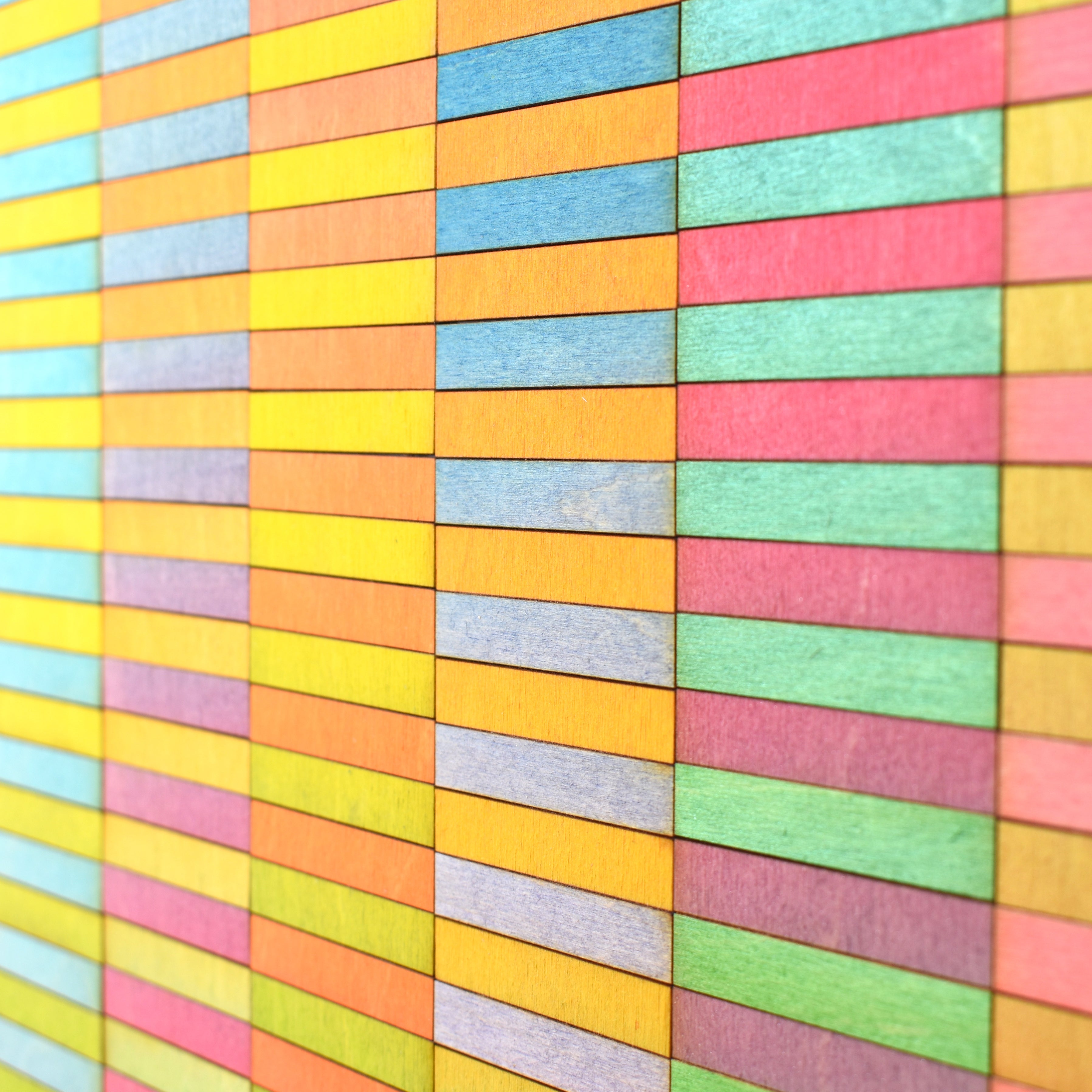 Stripe Blocks Colour Study Painting
