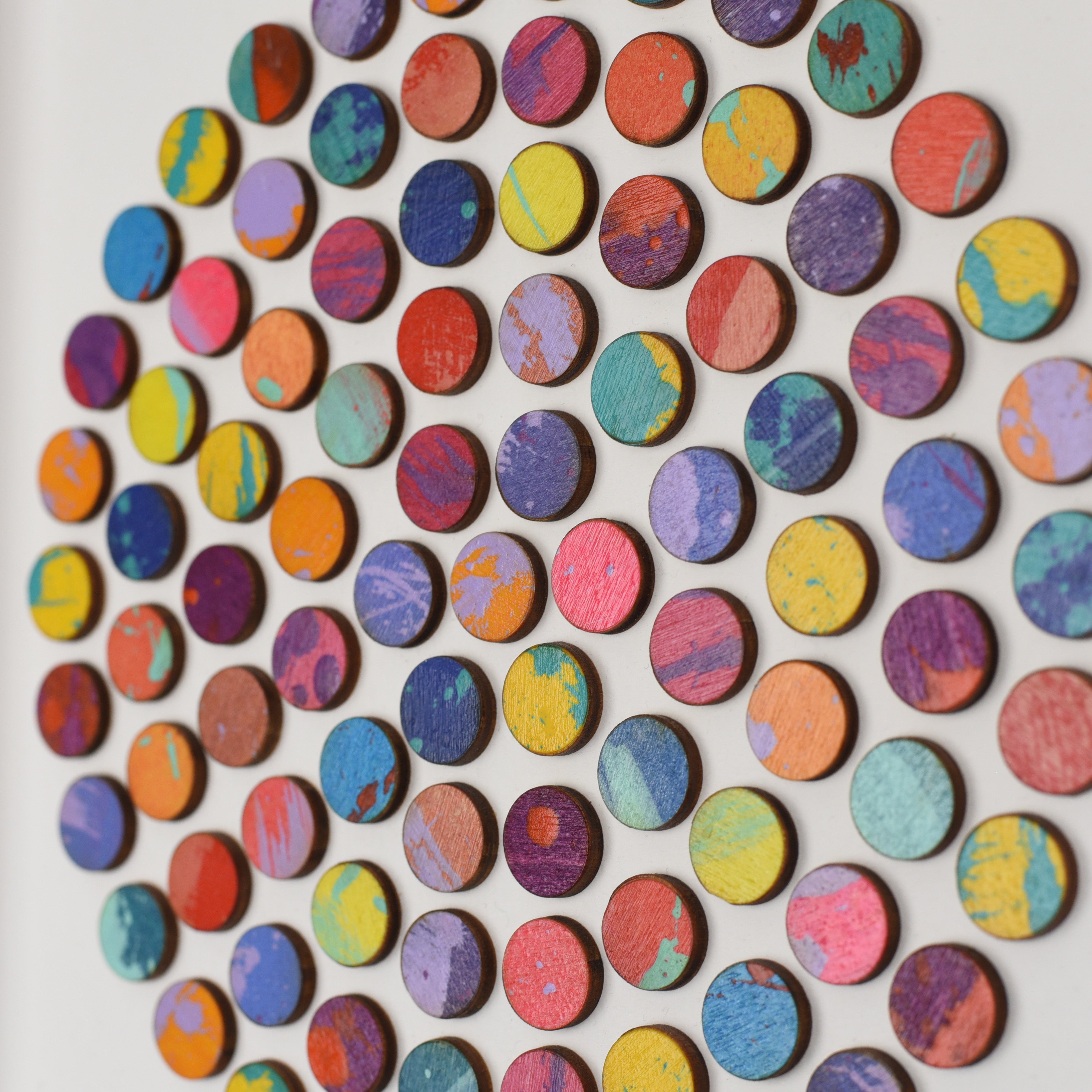 Circle of Splash Dots Painting