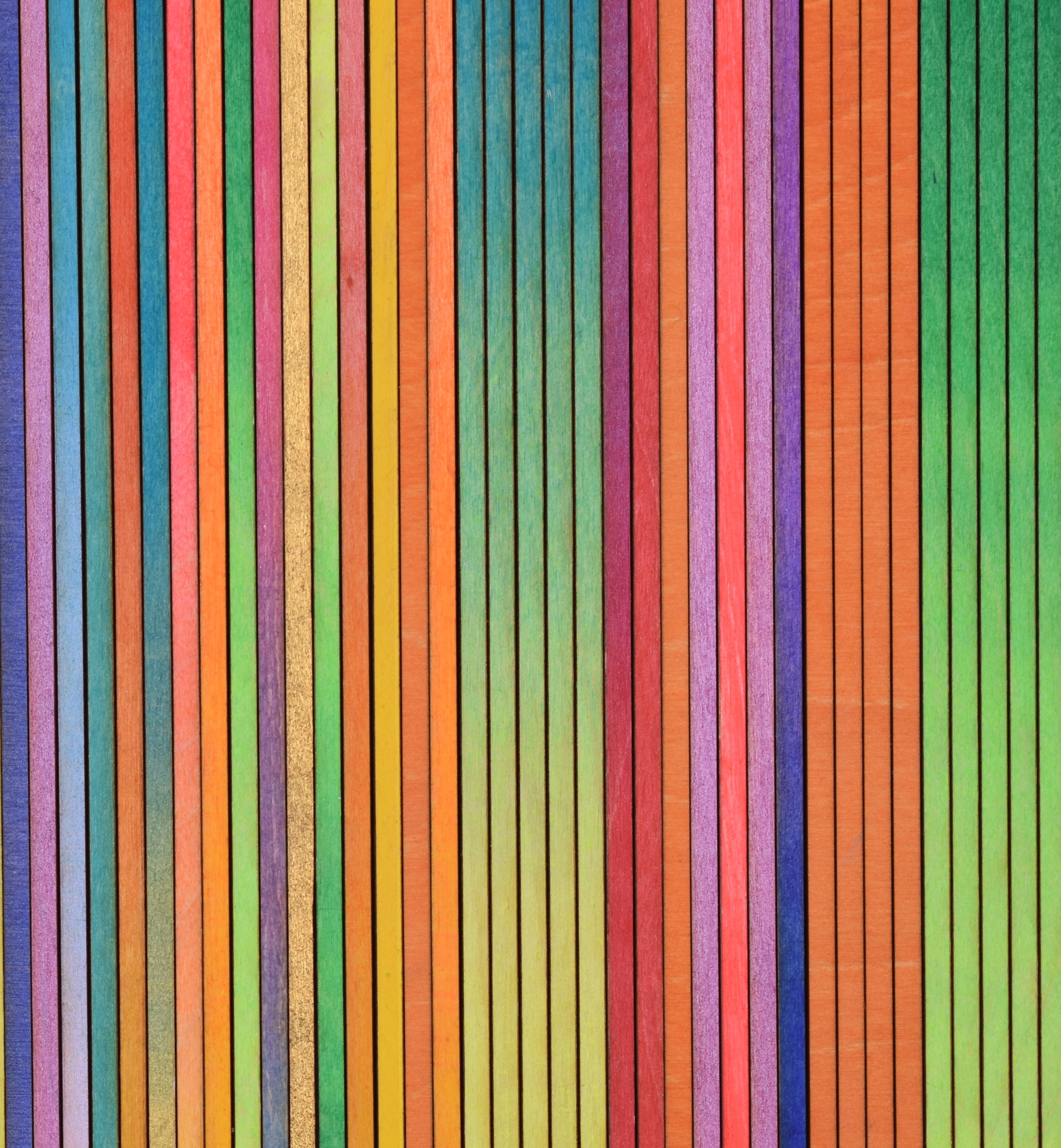 Irregular Narrow Stripe Colour Study Painting