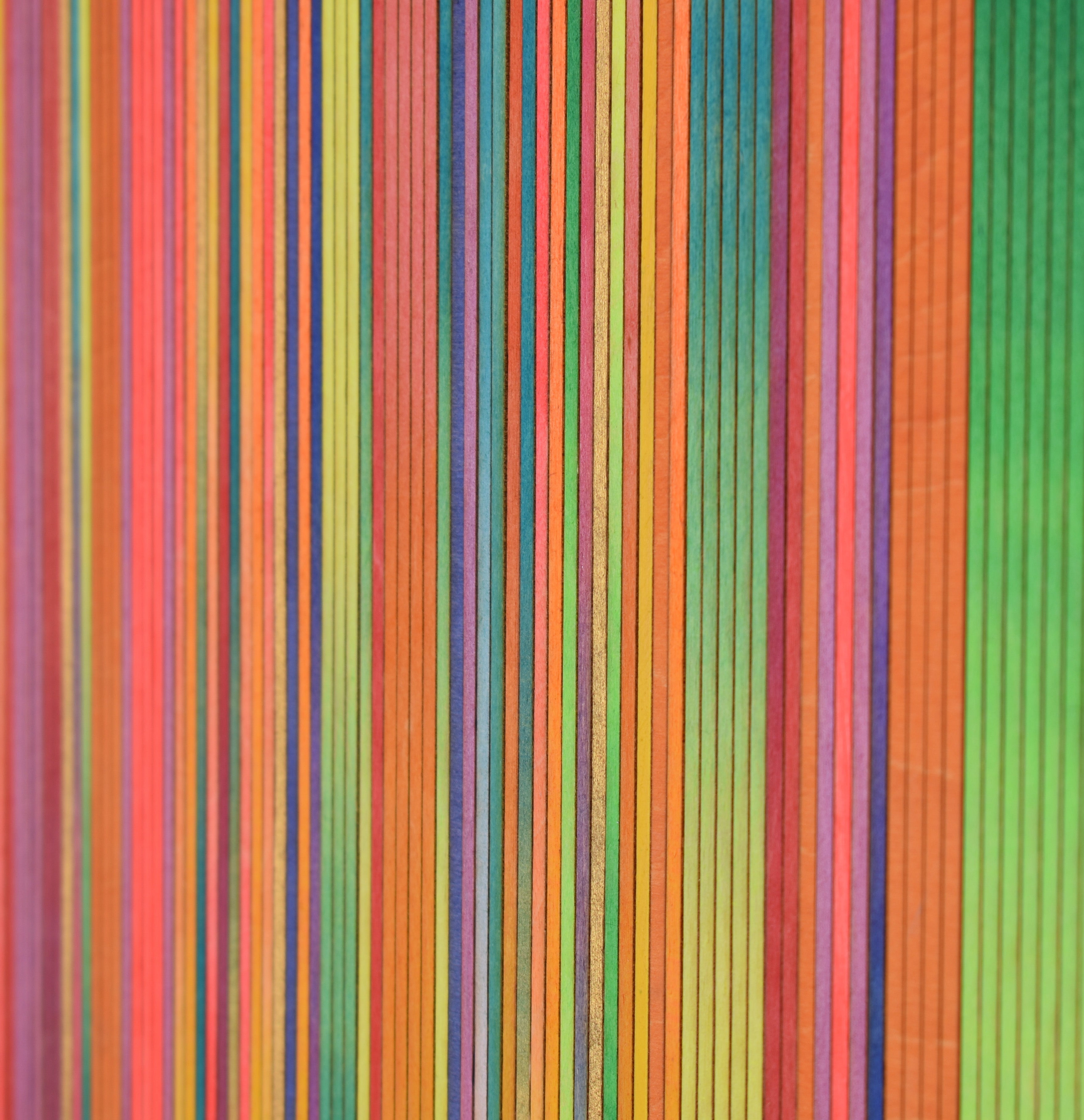 Irregular Narrow Stripe Colour Study Painting