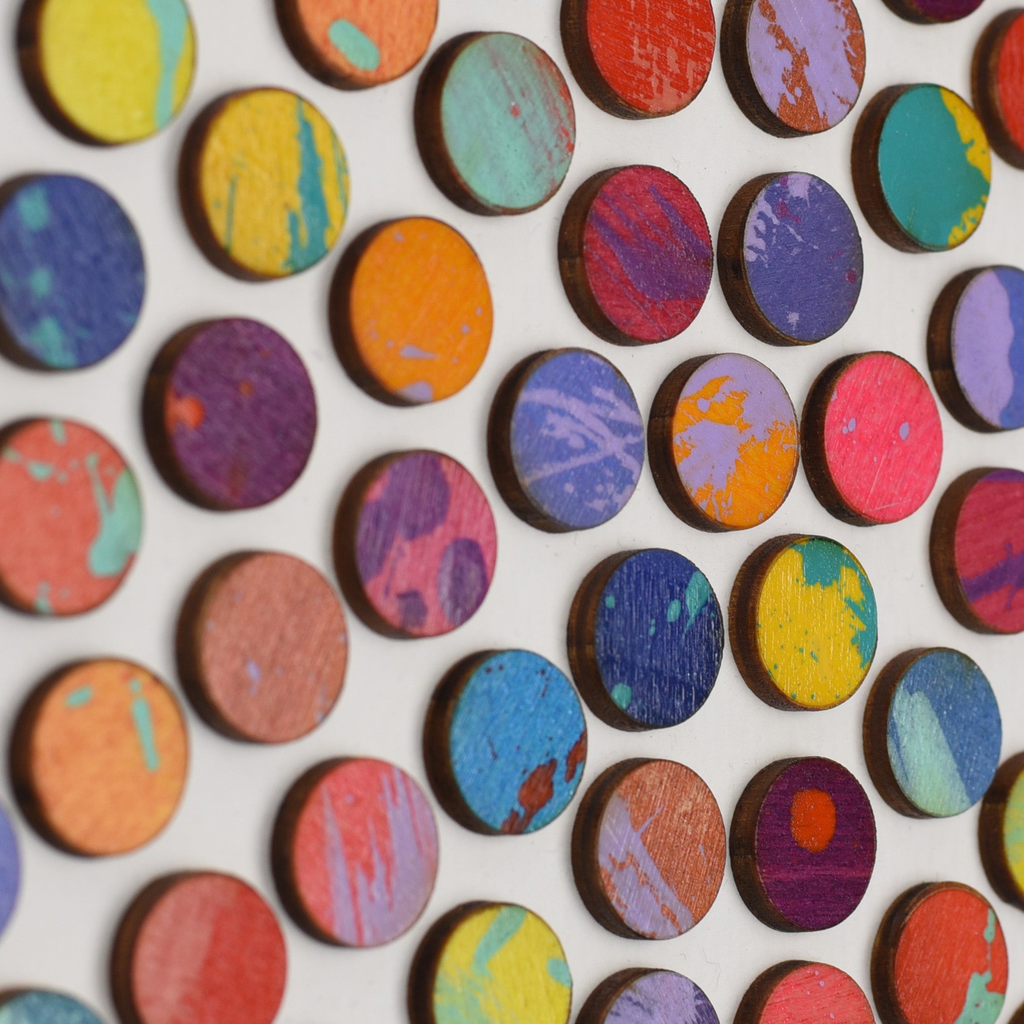 Circle of Splash Dots Painting