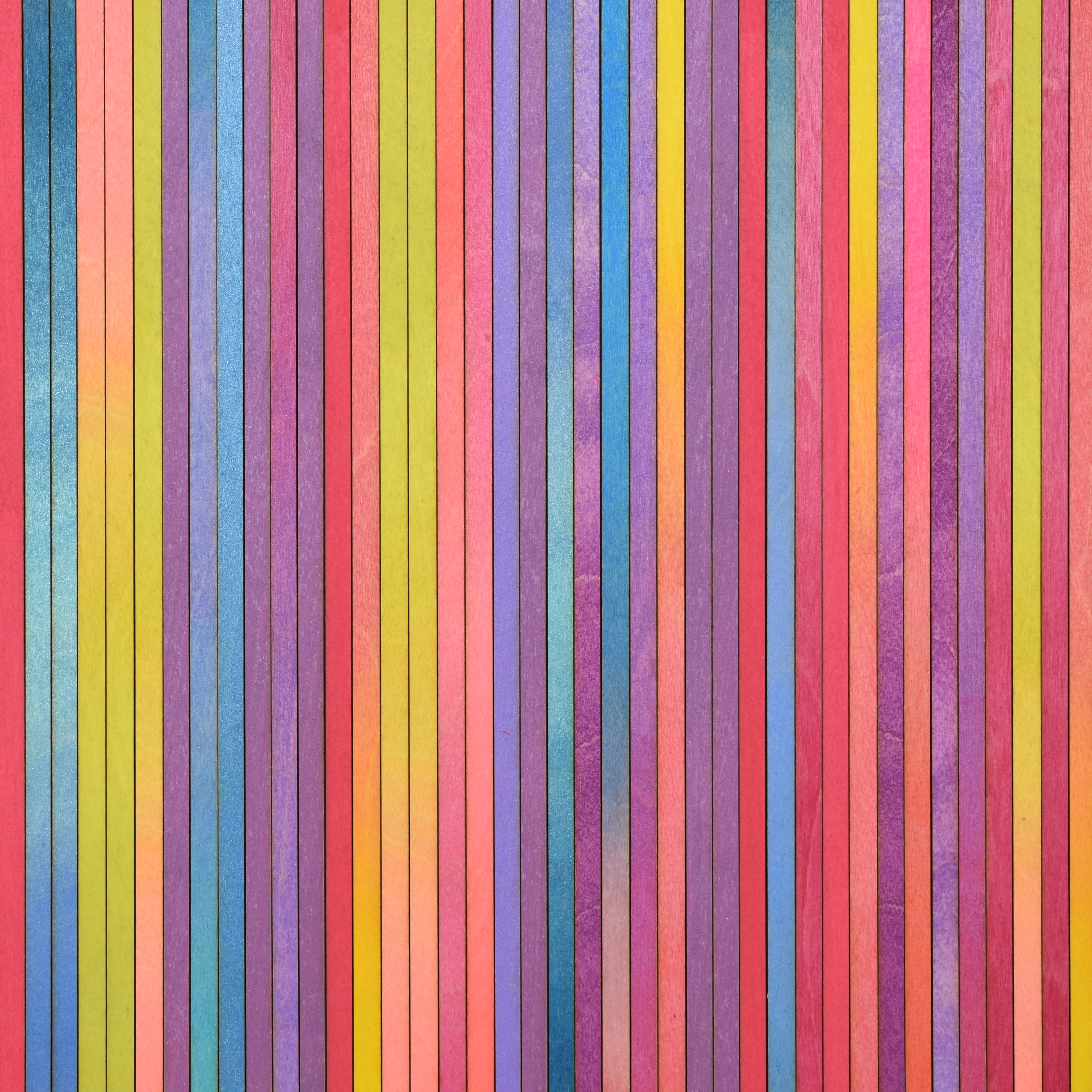 Irregular Bright Stripe Colour Study Painting