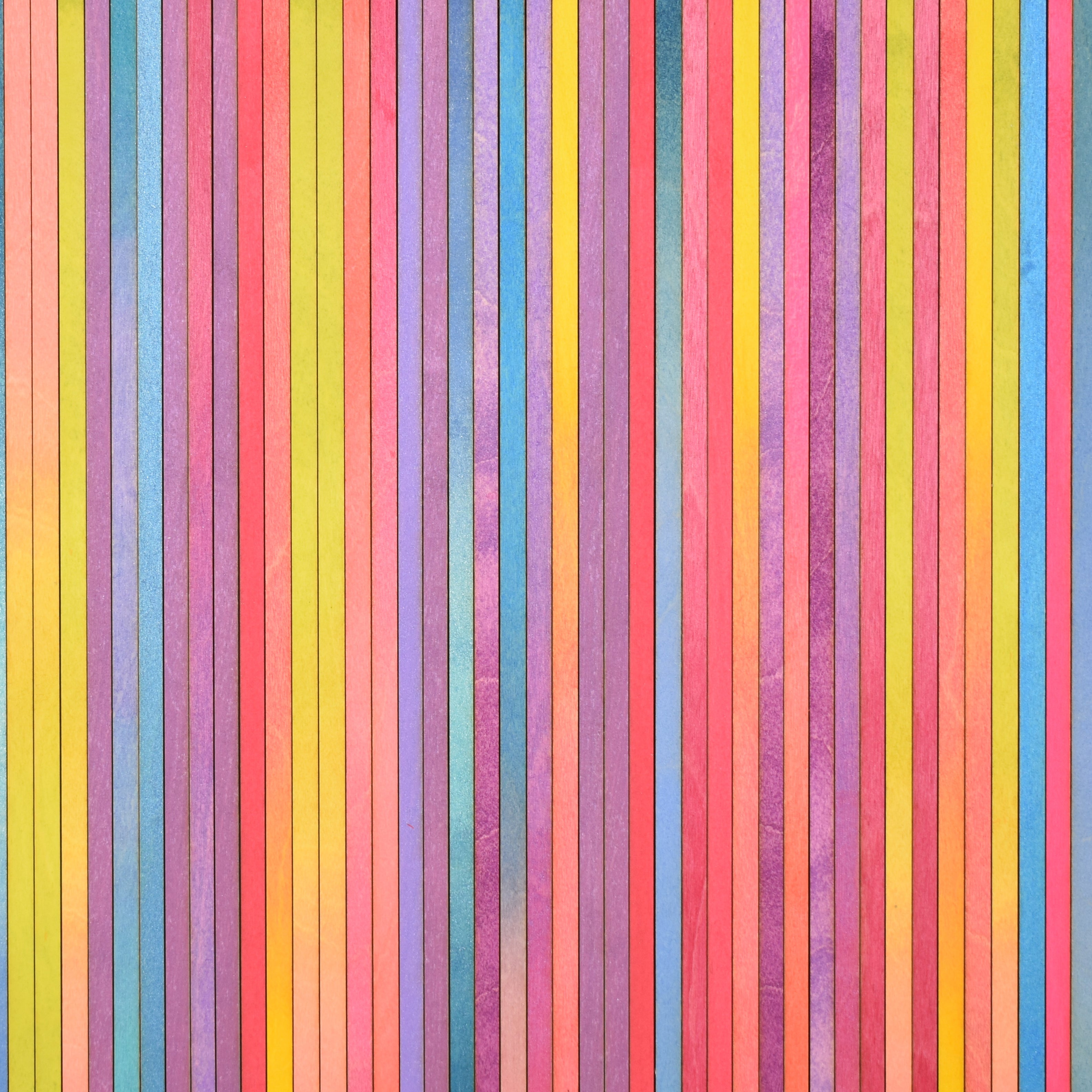 Irregular Bright Stripe Colour Study Painting