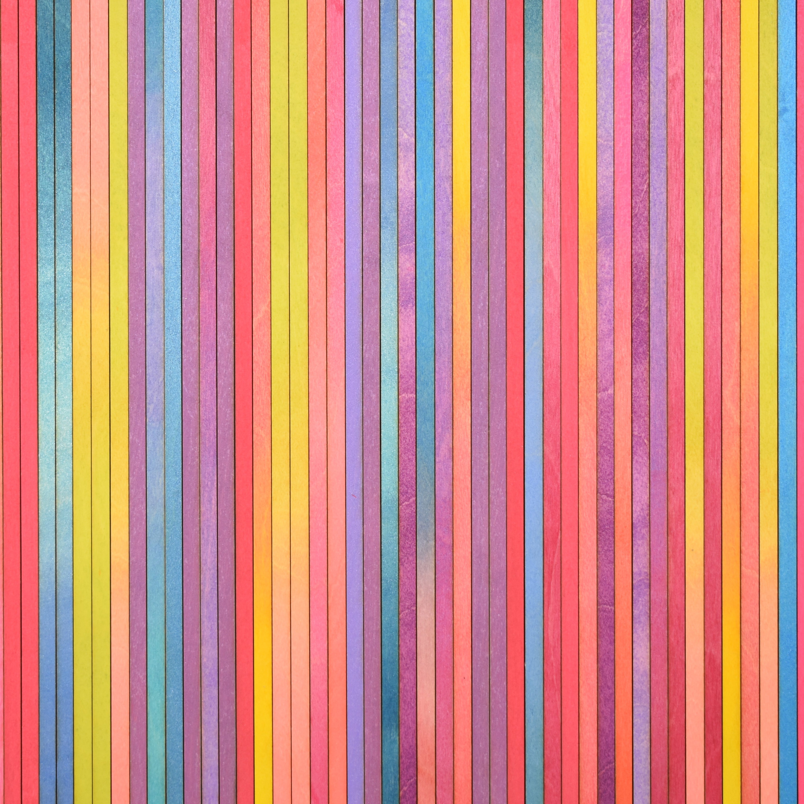 Irregular Bright Stripe Colour Study Painting