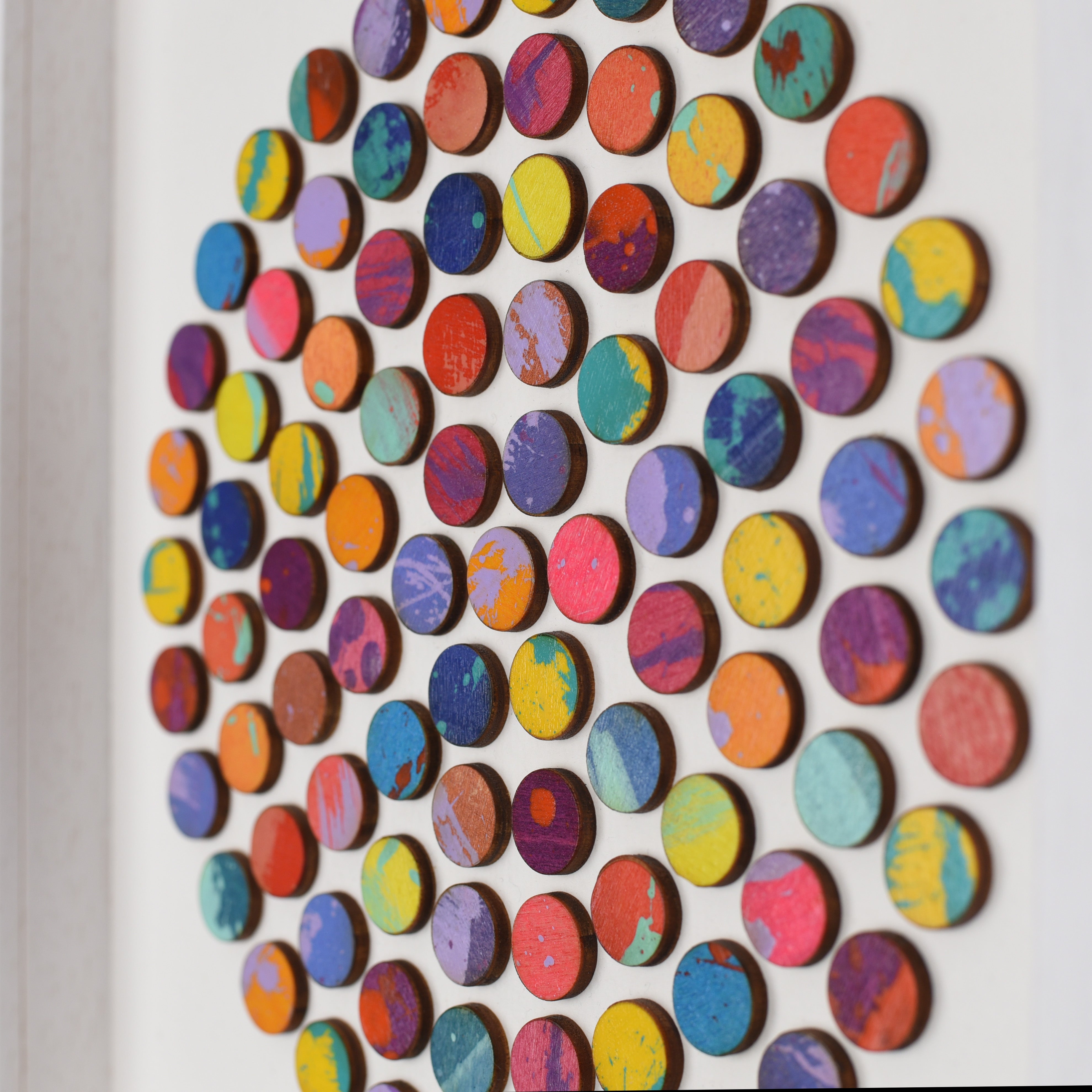 Circle of Splash Dots Painting