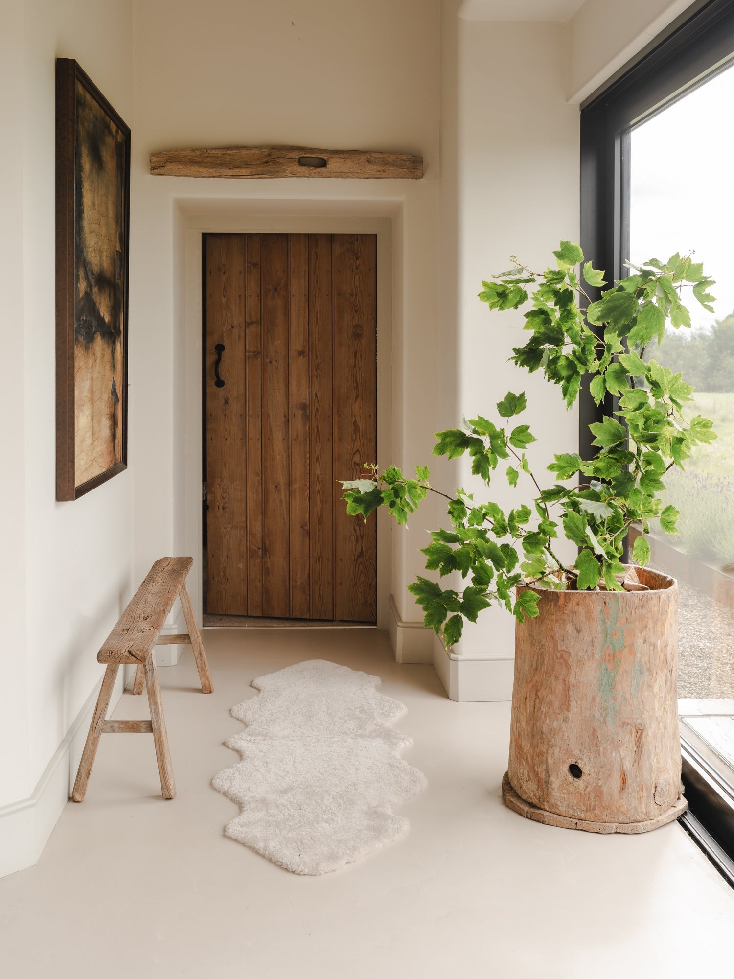 Double Shearling Rug - Cream