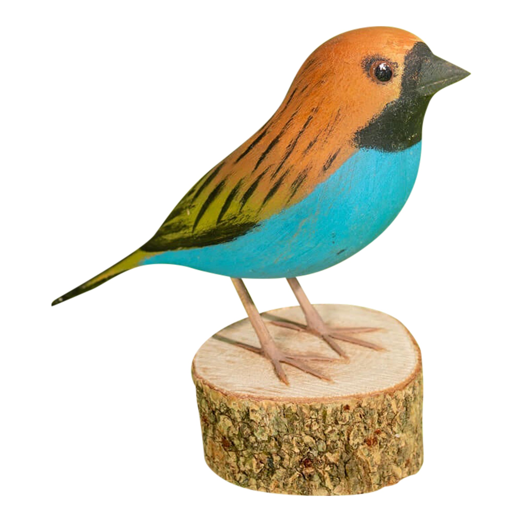 Douradinha Hand-carved Brazilian Bird Ornament