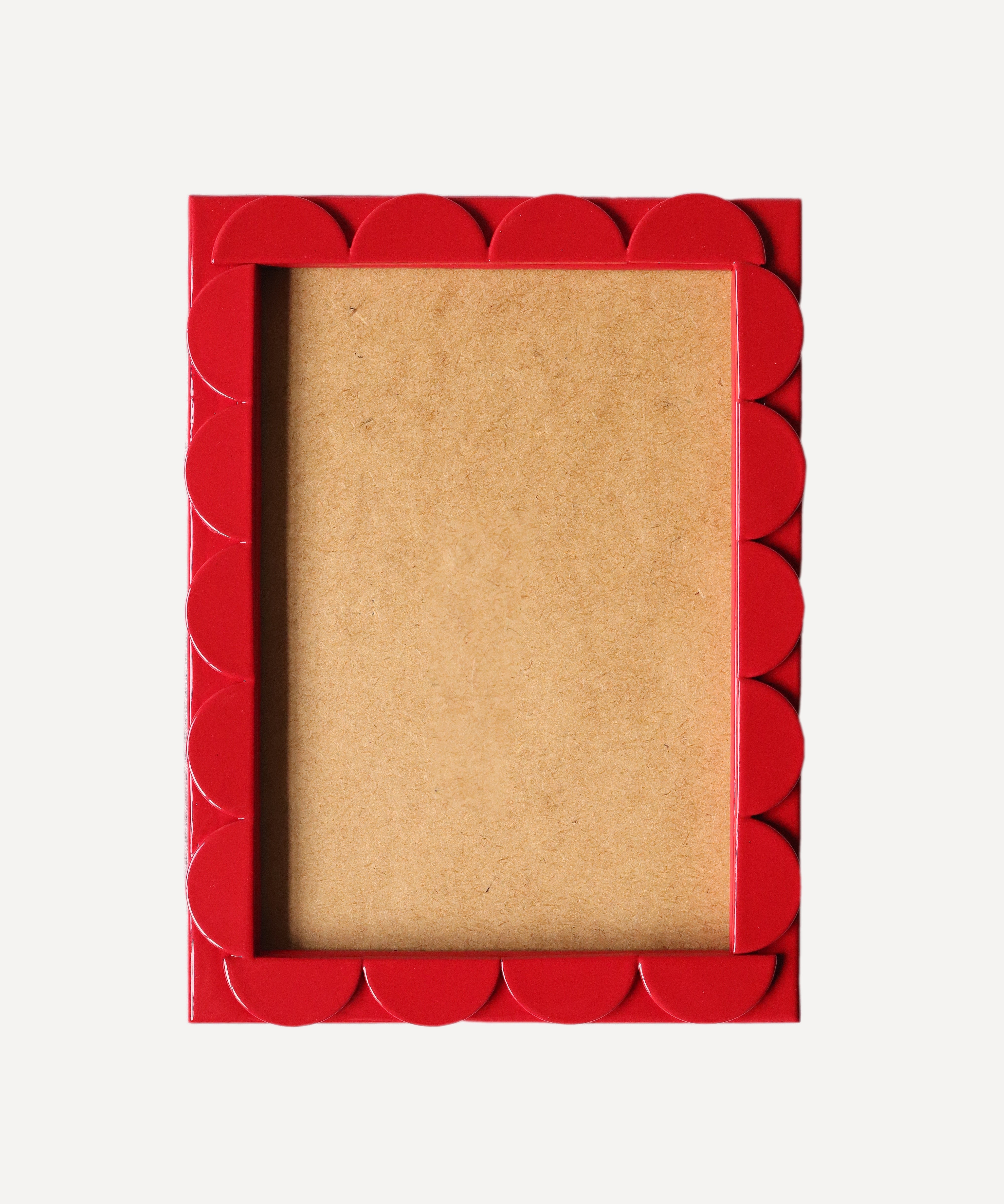 8x6 Crimson Lacquered Scallop Frame