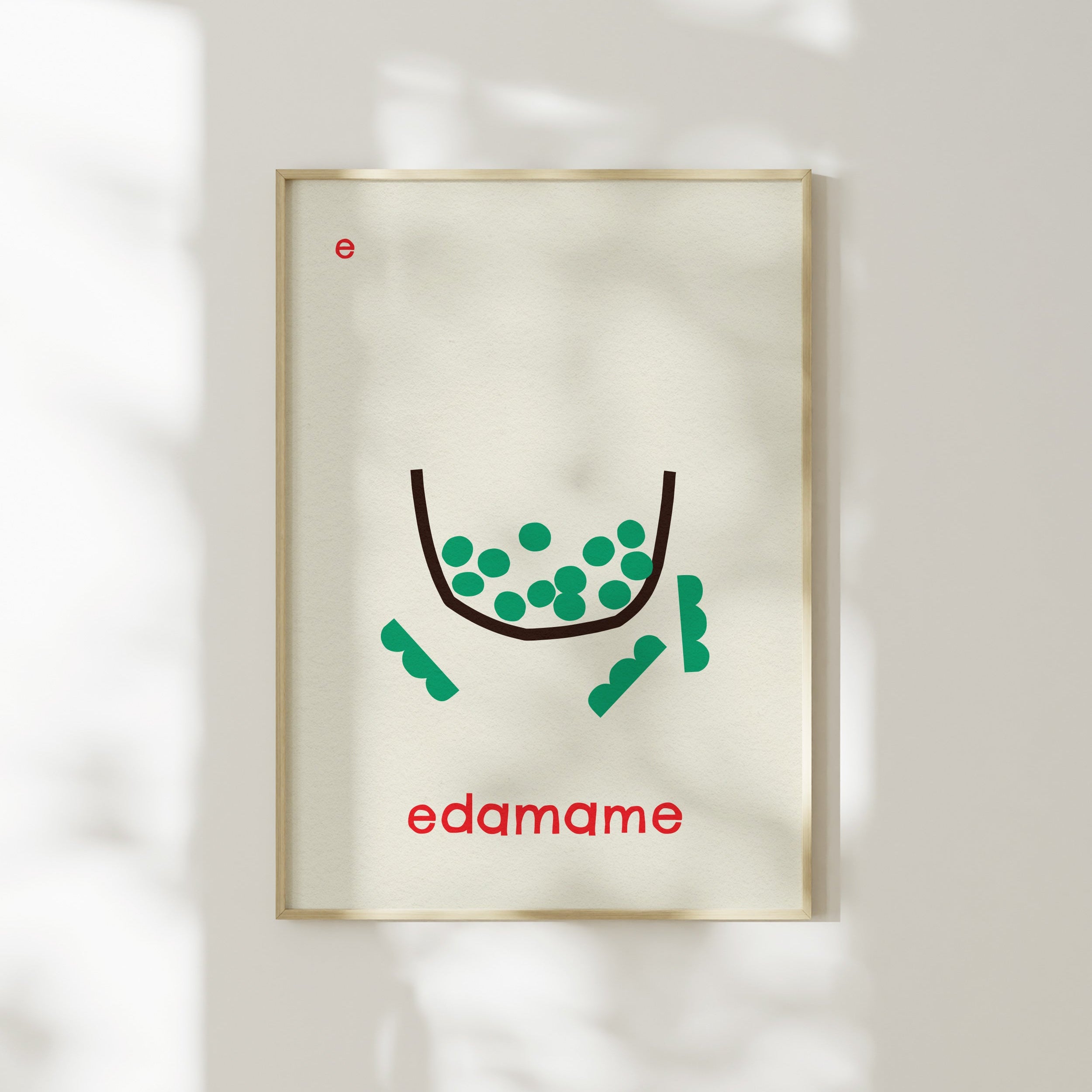 E for Edamame | Giclée Fine Art Print