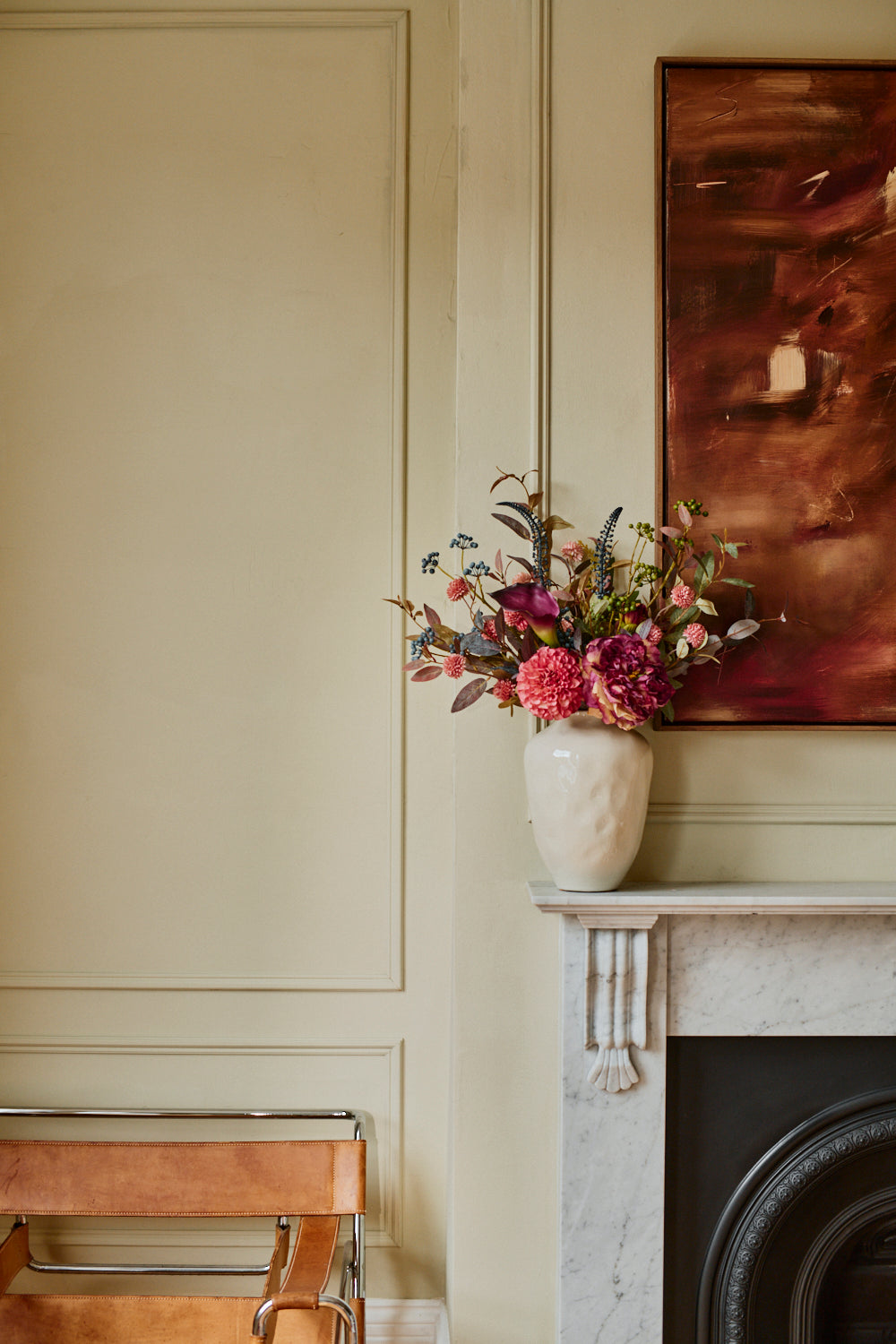 Everything - Faux Flower Arrangement - Reds & Greens