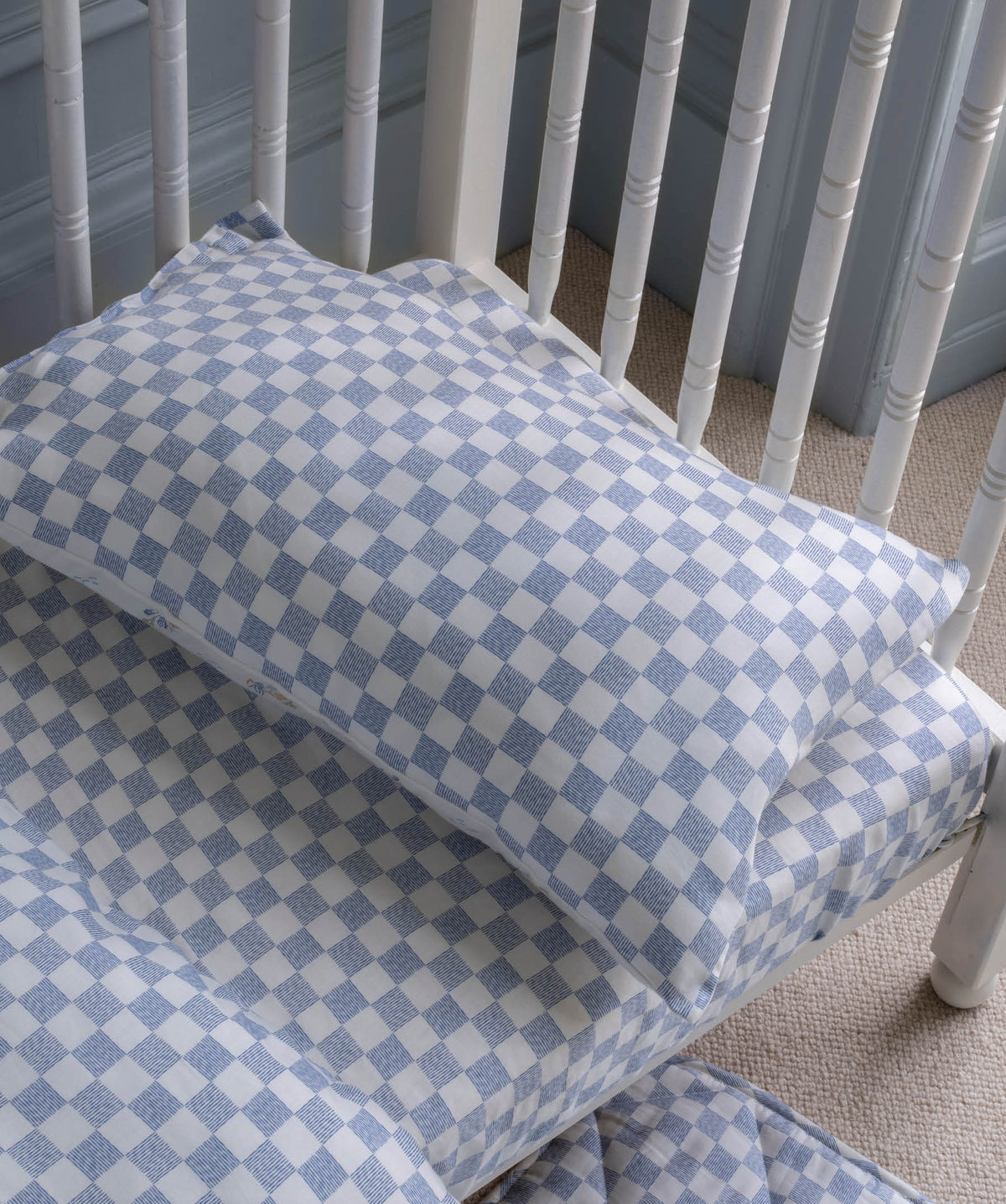 Organic Cotton Cotbed Bedding Set - Waves