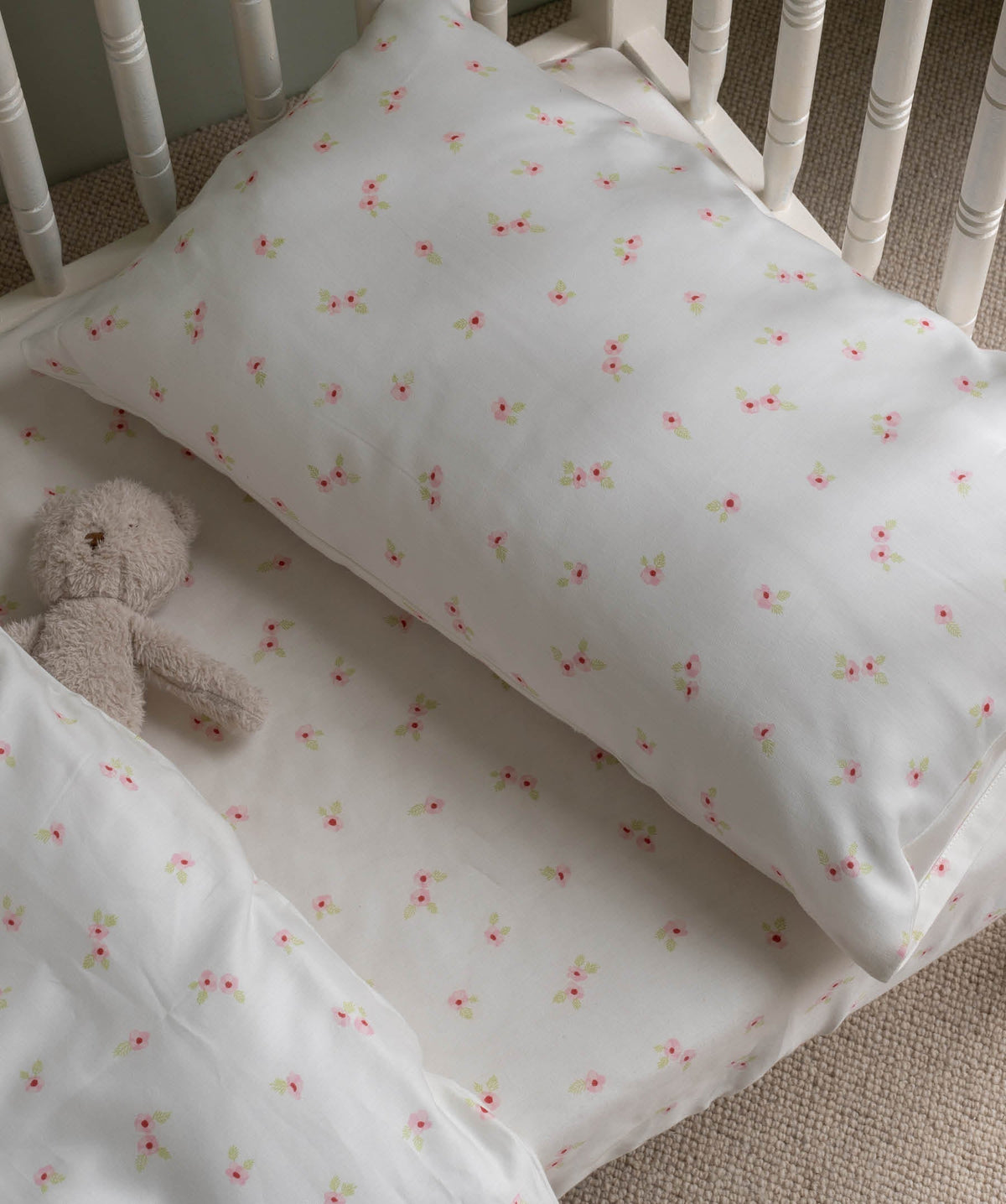 Organic Cotton Cotbed Bedding Set - Anemone