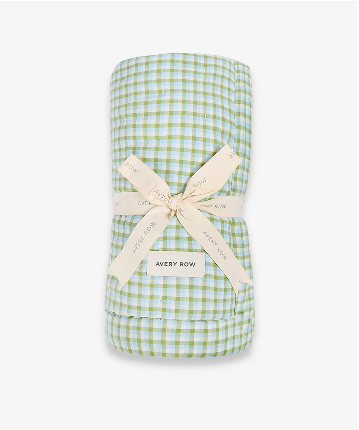 Quilted Cotbed Bedspread - Greenhouse Gingham