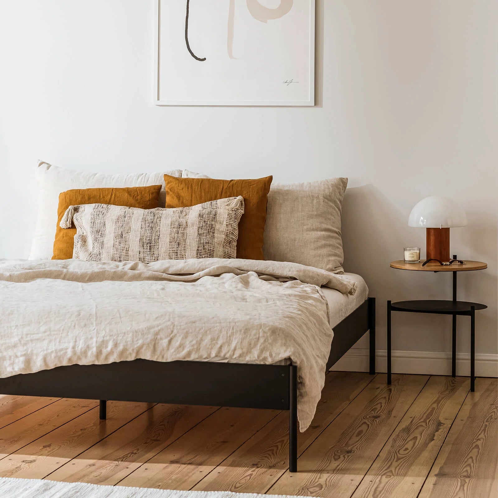 Eton Black Steel Bed