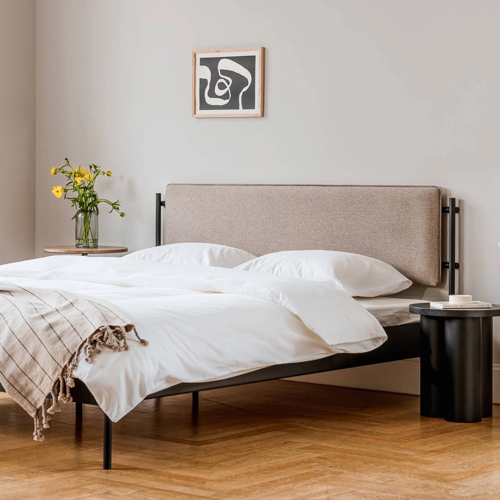 Eton Black Steel Bed