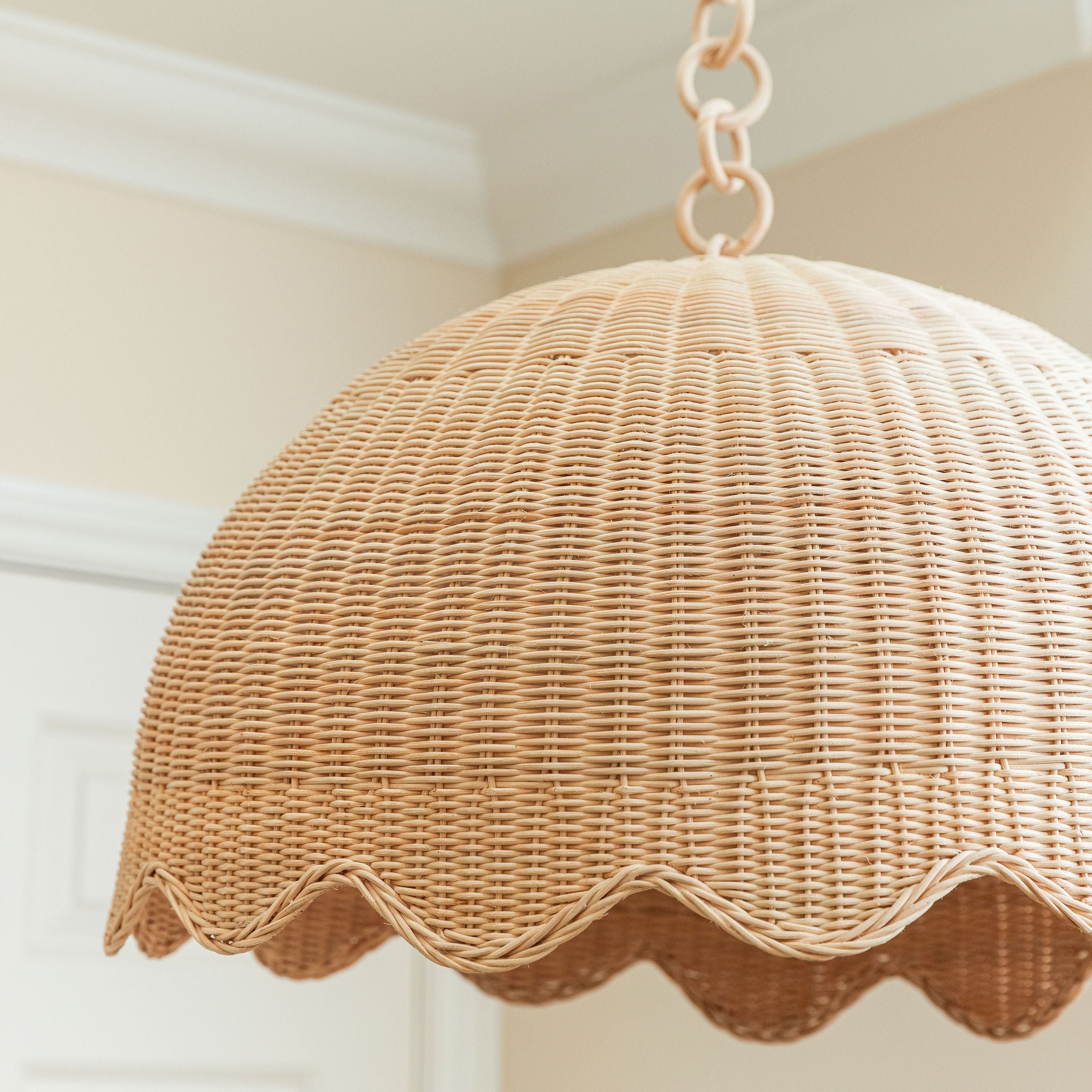 Etta Scalloped Pendant Shade Large (Natural)