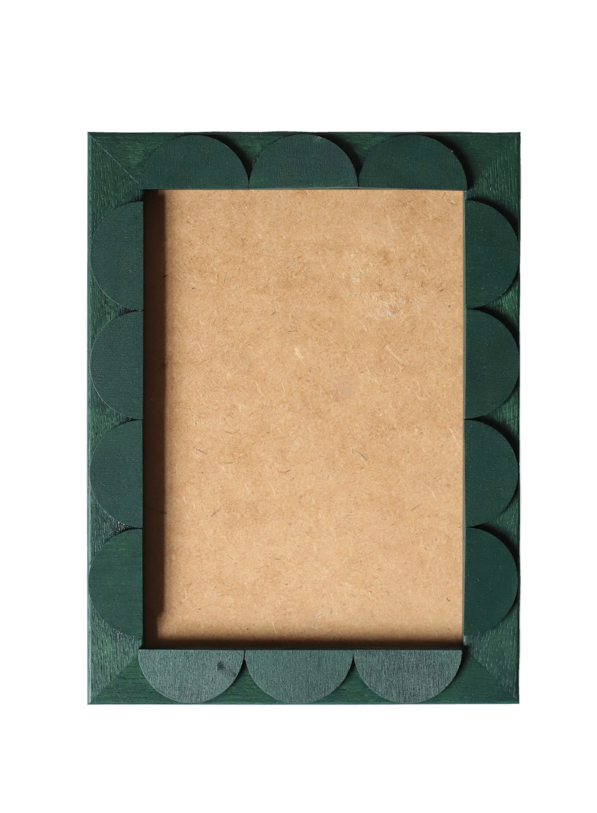 Evergreen Stained Scallop Frame