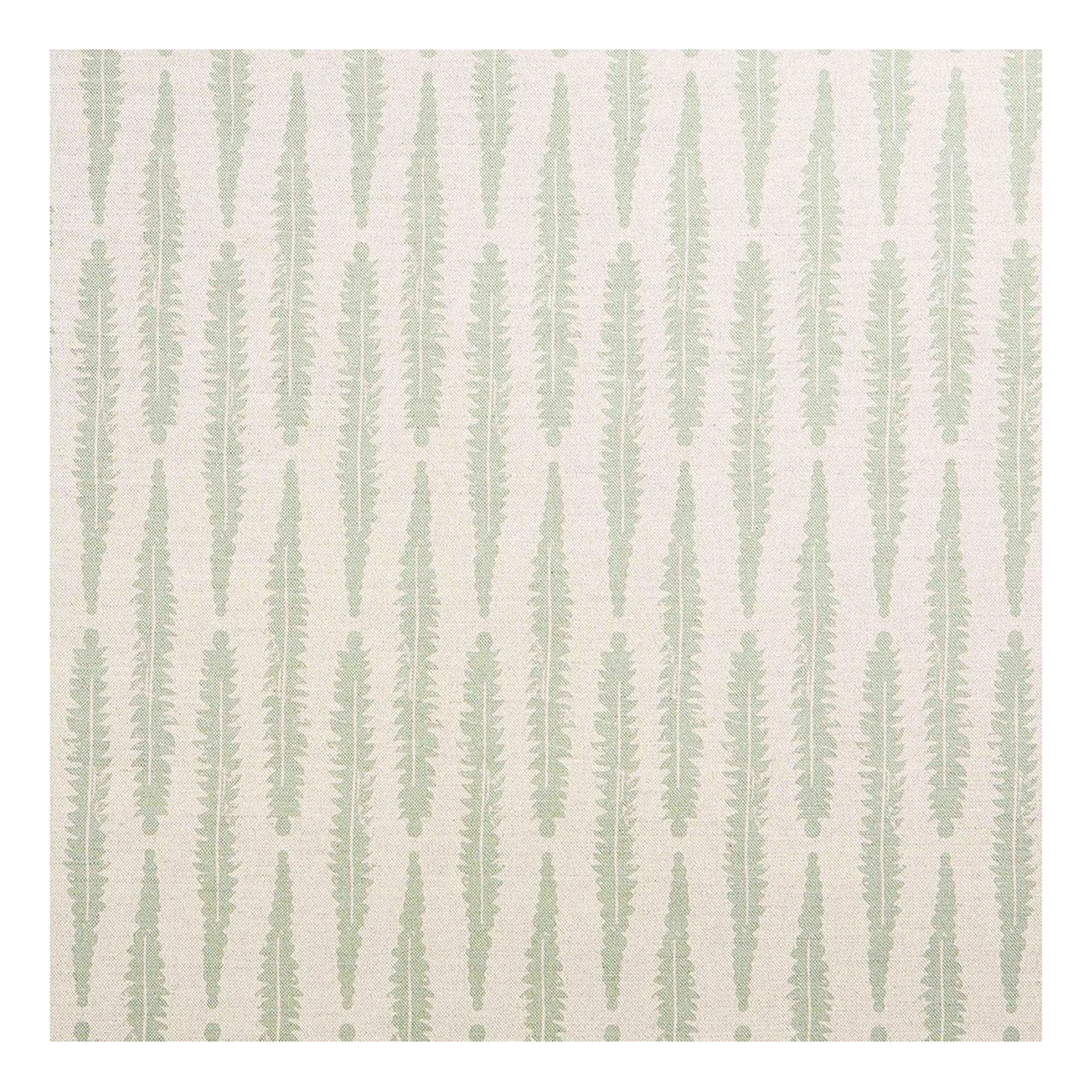 Fern Printed Fabric Linen/Cotton Lichen