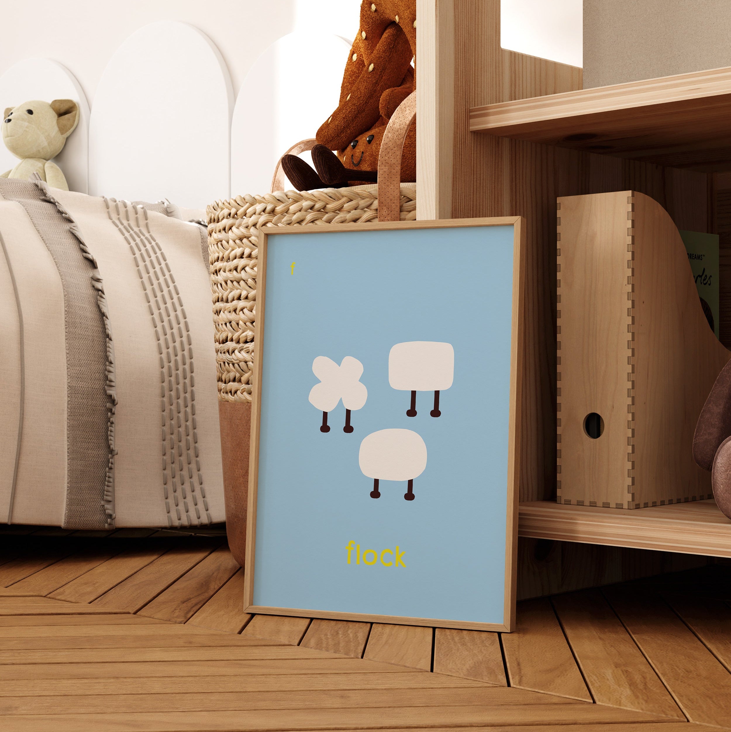F for Flock | Giclée Fine Art Print