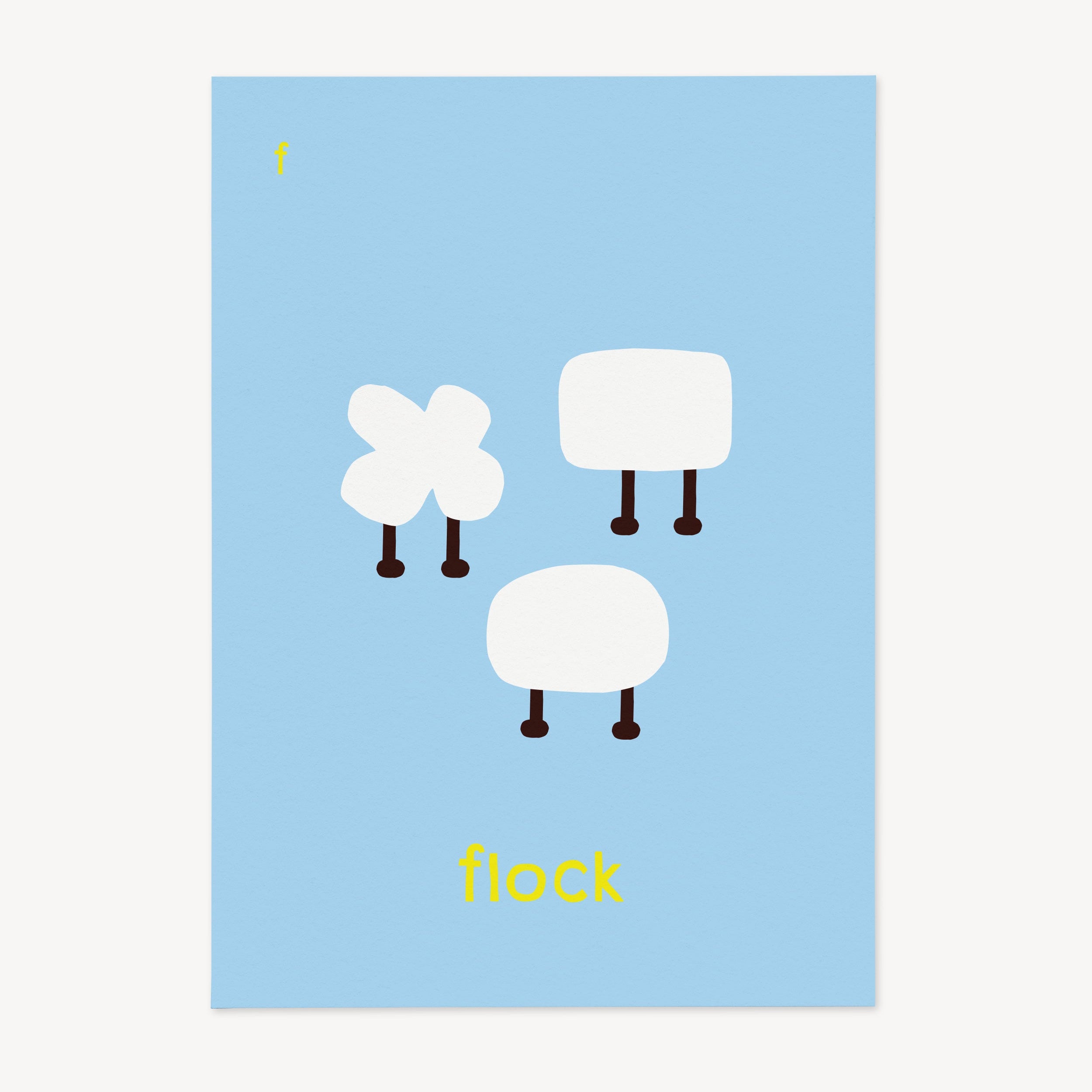 F for Flock | Giclée Fine Art Print