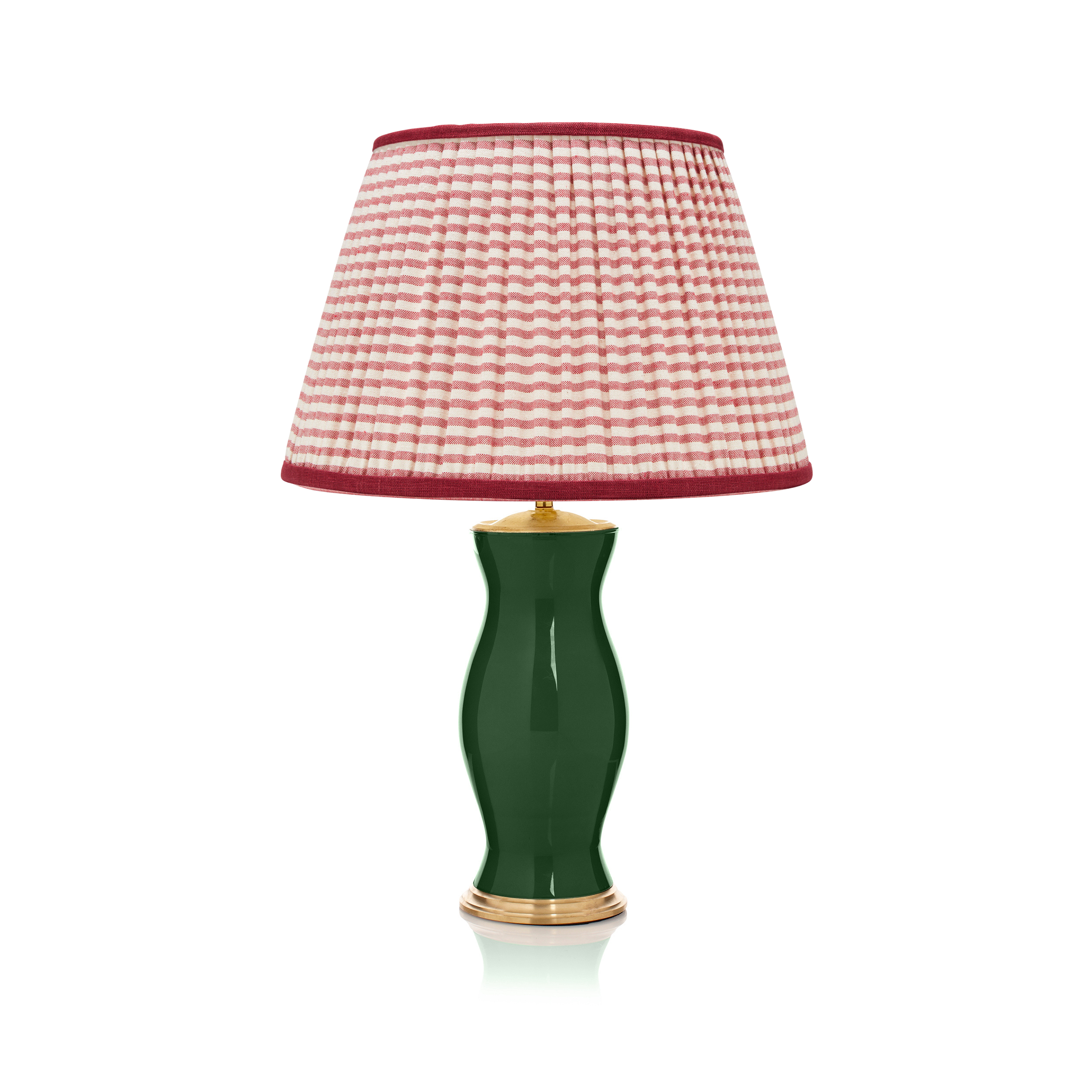 RED STRIPED LAMPSHADE