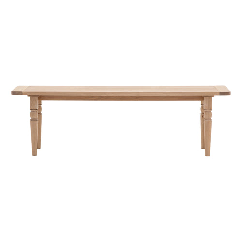 Classic Oak Farmhouse Bench