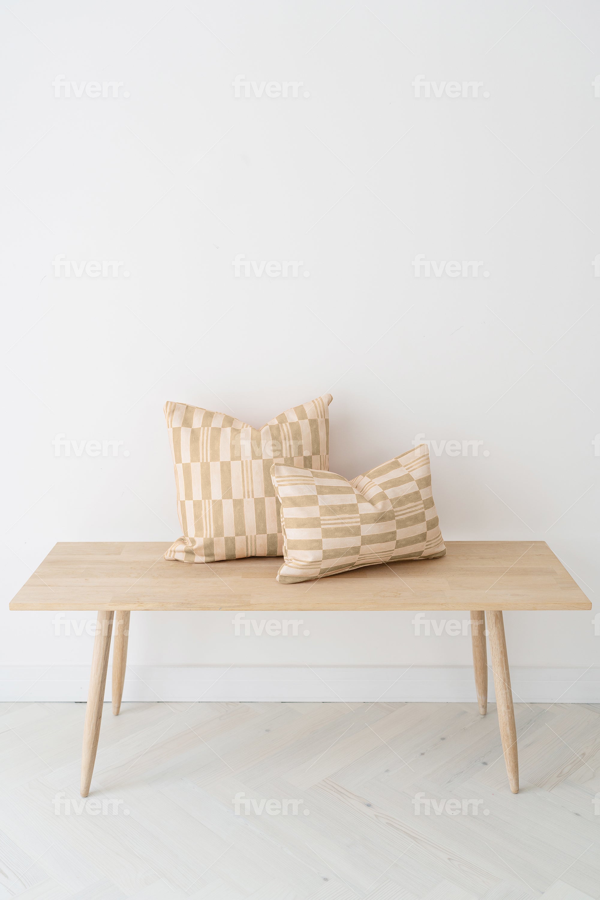 Checkerboard Snoozing Pillow