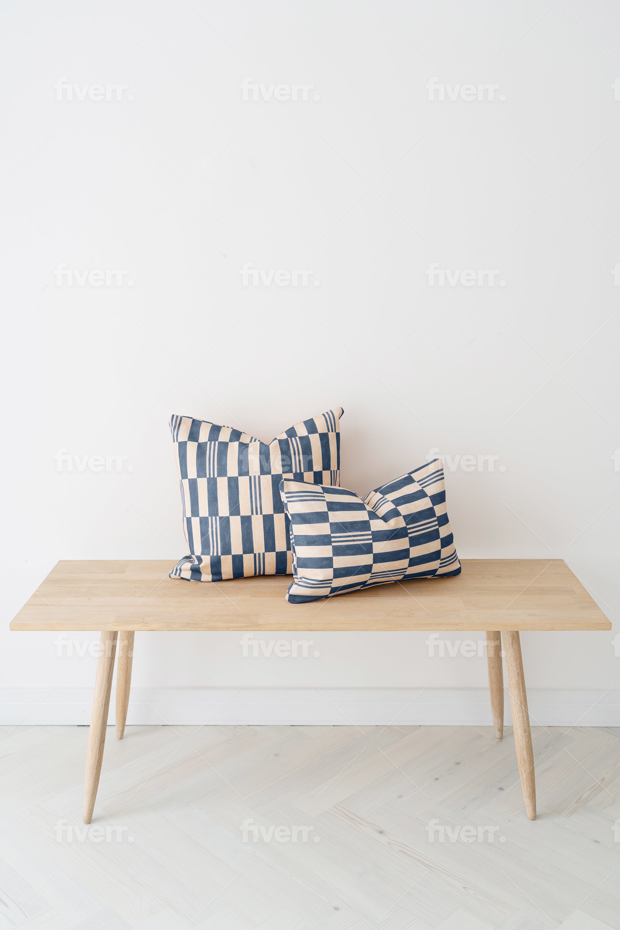 Checkerboard Snoozing Pillow