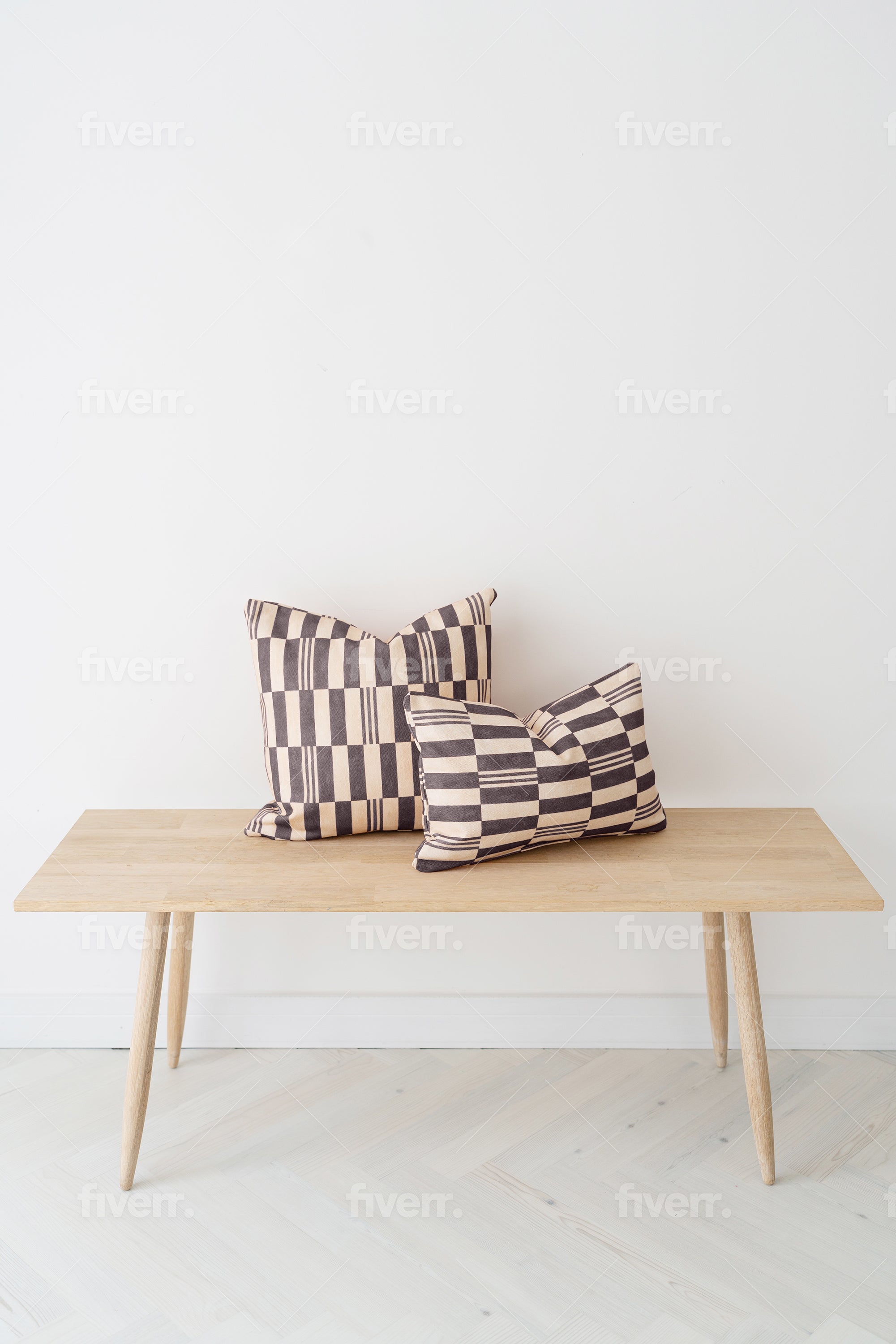 Checkerboard Snoozing Pillow