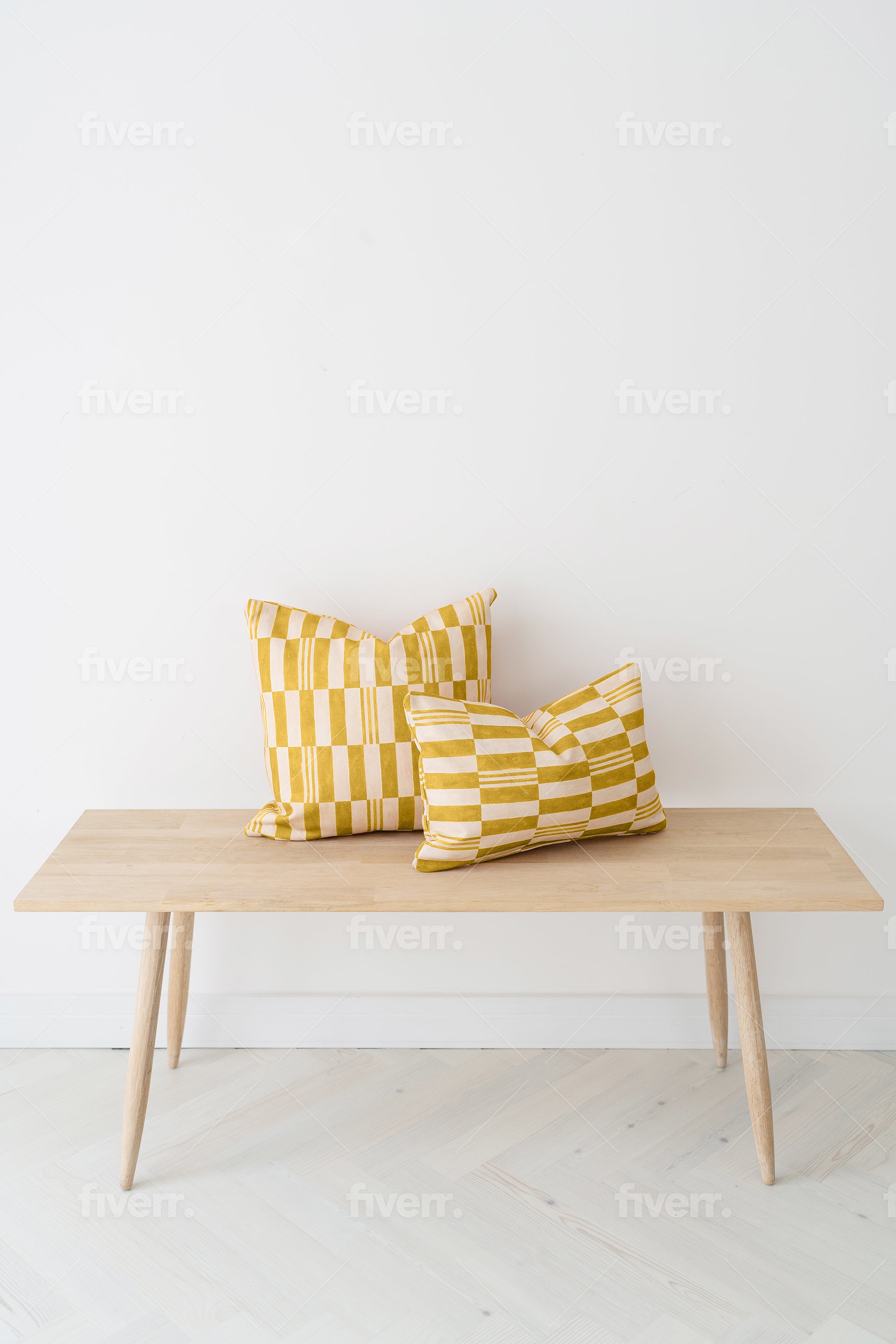 Checkerboard Snoozing Pillow