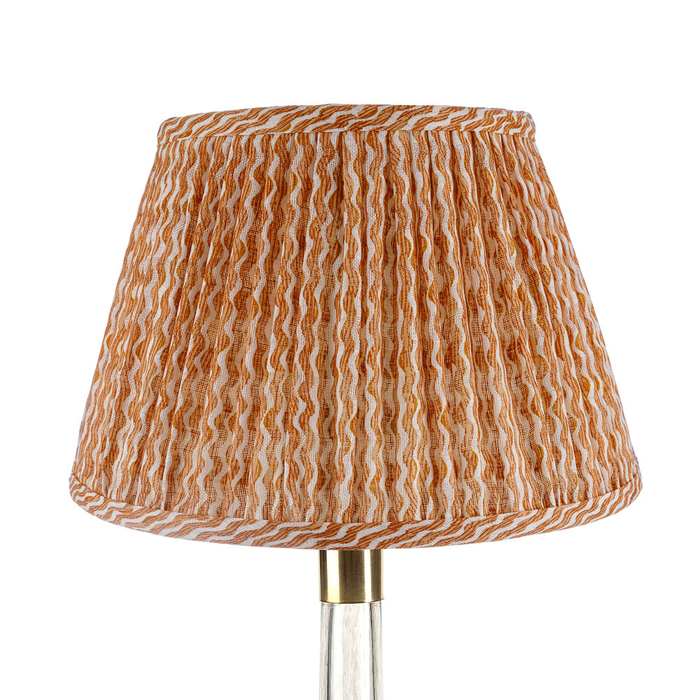 Popple Orange Linen Lampshade