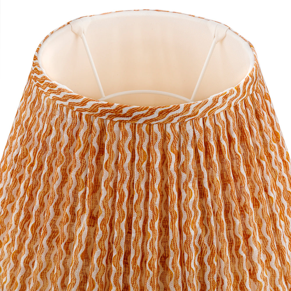 Popple Orange Linen Lampshade