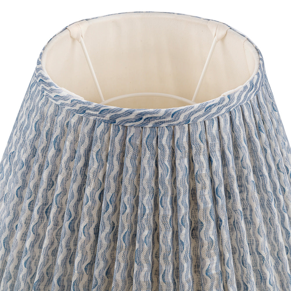 Popple Light Blue Linen Lampshade