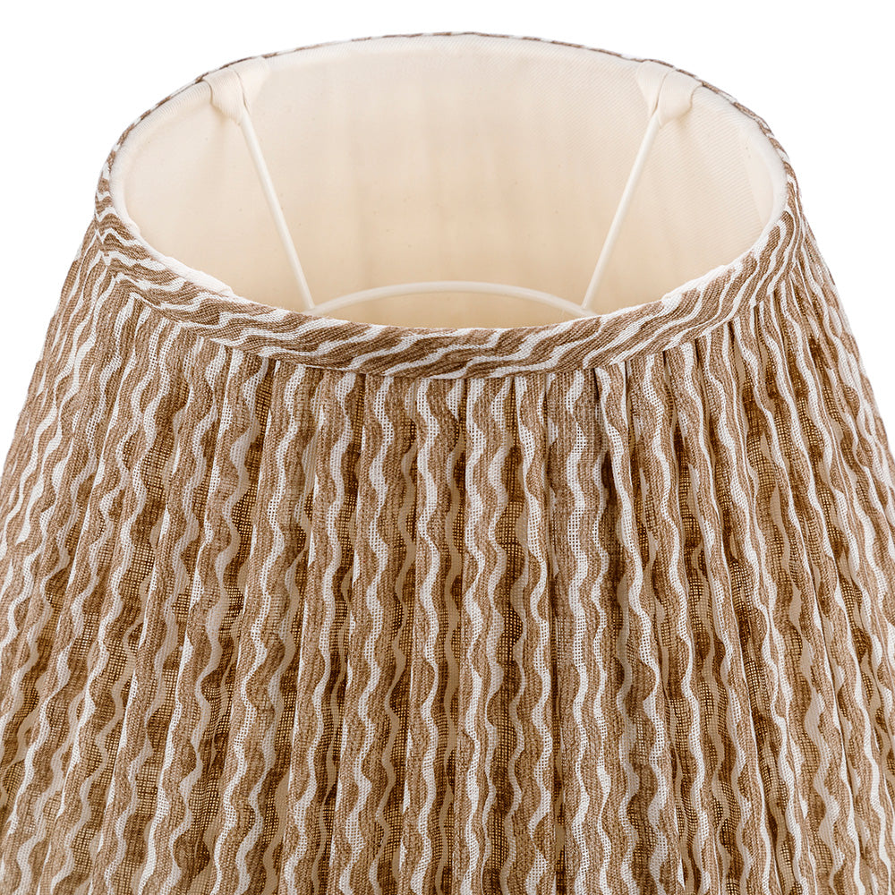 Popple Nut Brown Linen Lampshade