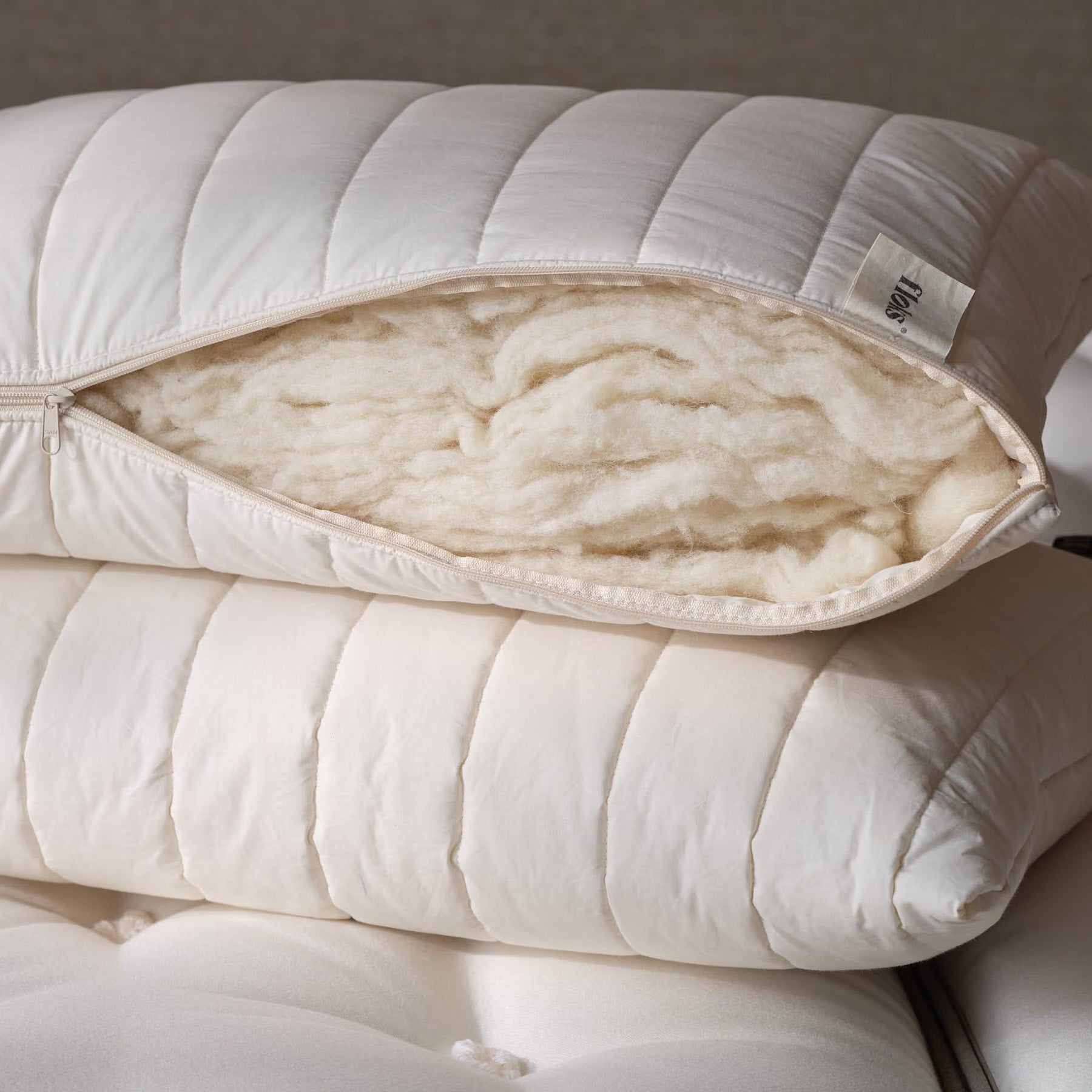 Luxury Quilted Wool Pillow