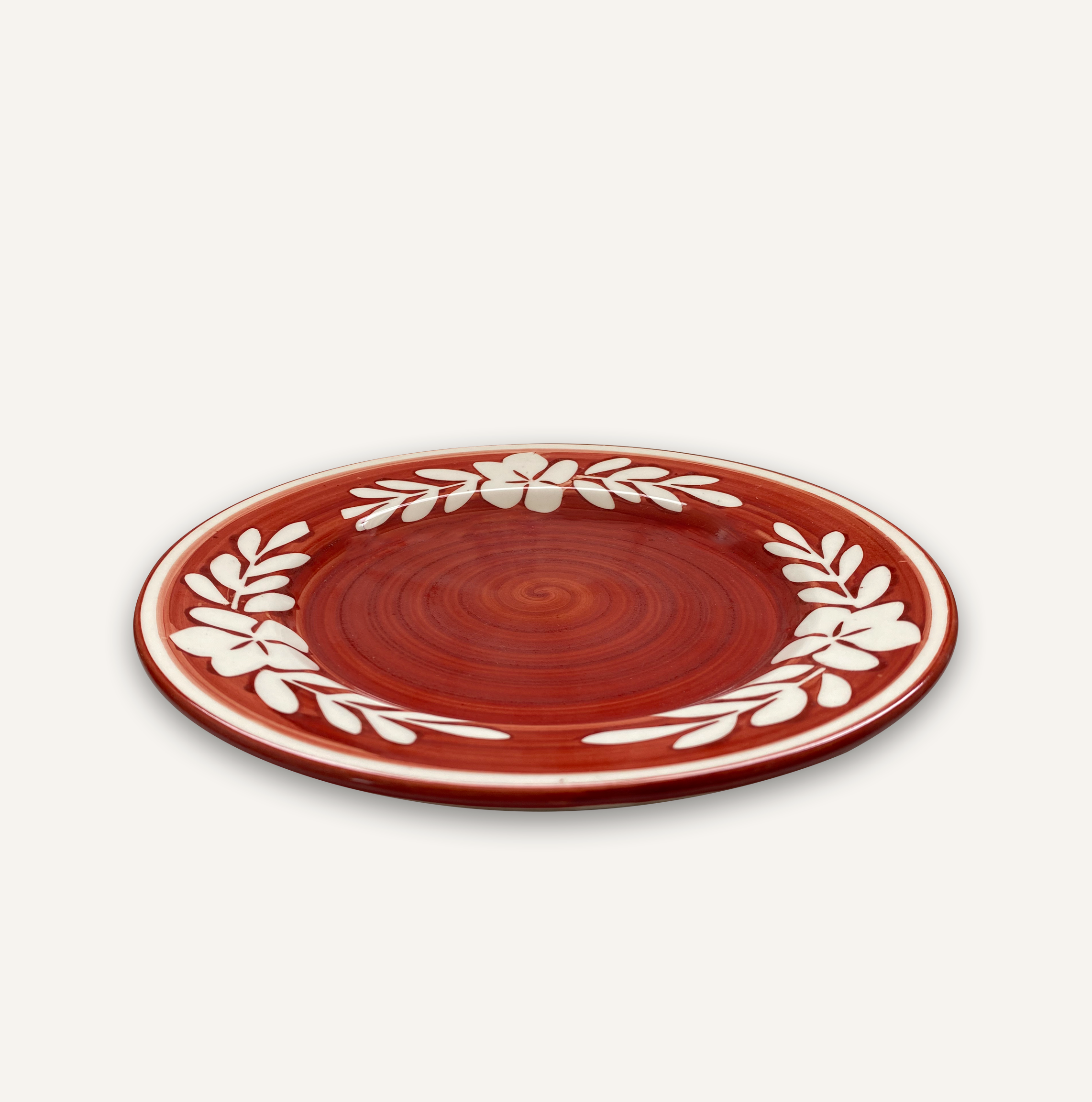 Flor Side Plate | Rust Red